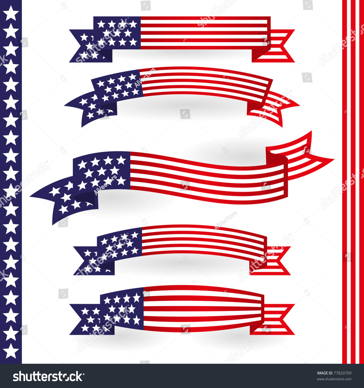 American Ribbon Stock Vector 77820709 : Shutterstock