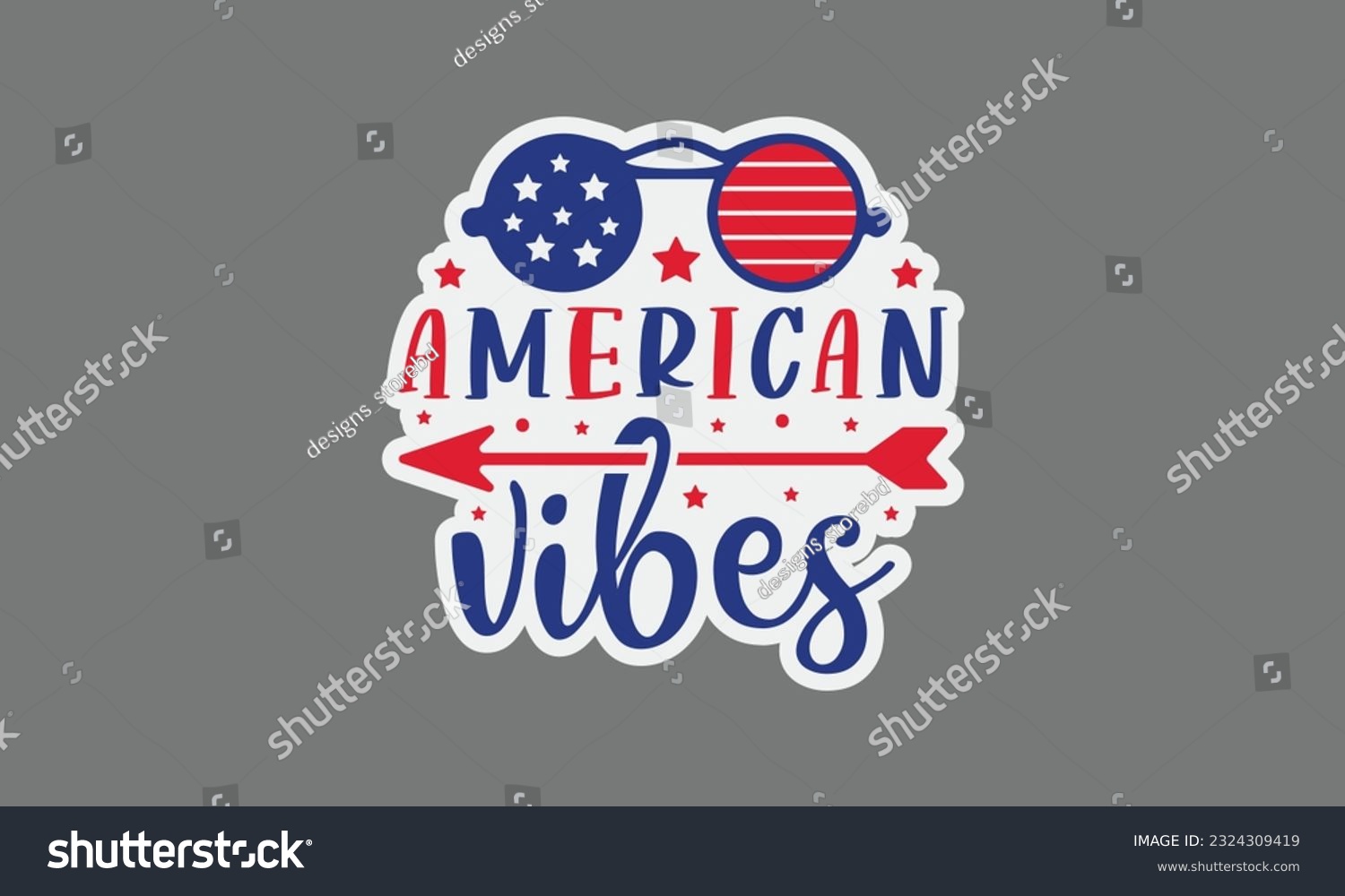 SVG of American vibes svg, 4th of July svg, Patriotic , Happy 4th Of July, America shirt , Fourth of July sticker, independence day usa memorial day typography tshirt design vector file svg