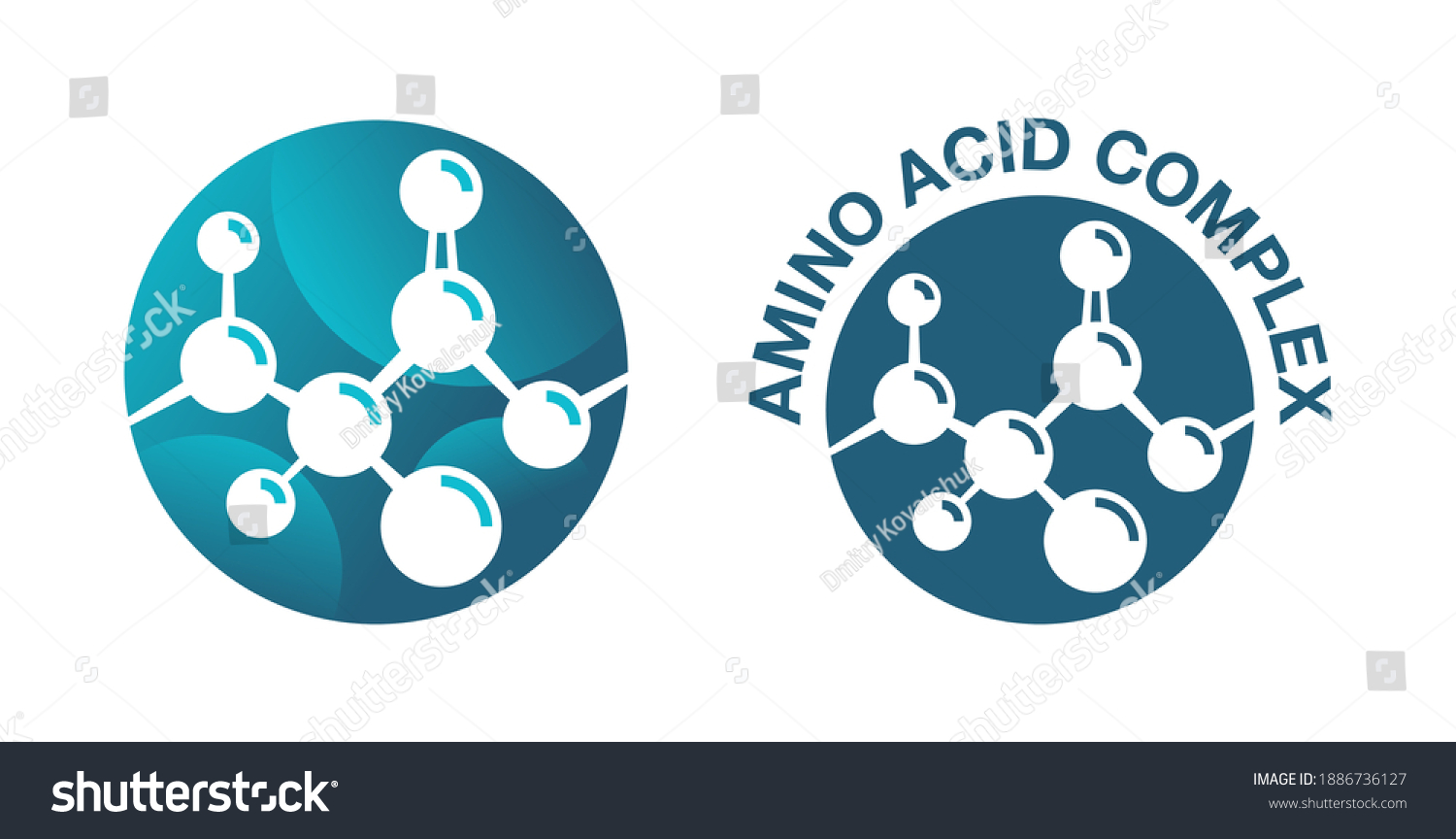 Amino Acid Complex Icon Organic Compounds Stock Vector (Royalty Free ...