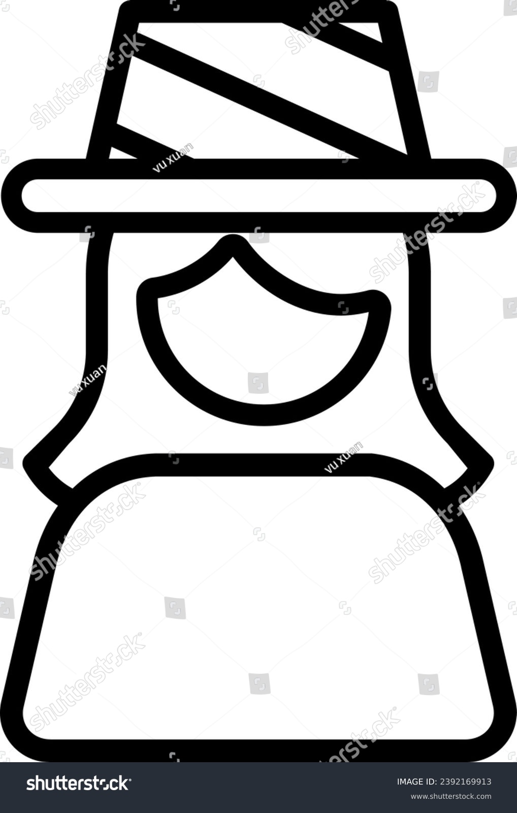 SVG of Amish hat fashion jew jewish 14956 svg