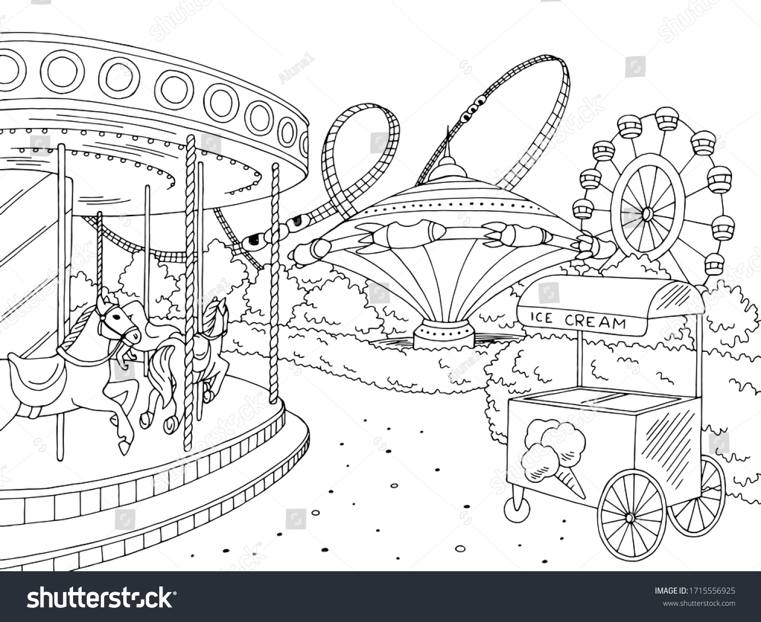 962 Theme park doodle Images, Stock Photos & Vectors | Shutterstock