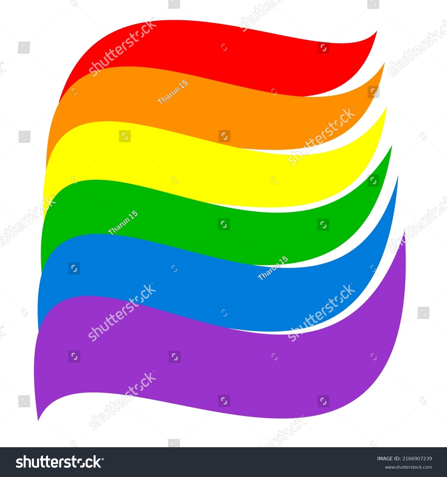 Abstract Vector Illustration Lgbt Pride Flag Stock Vector Royalty Free 2166907239 Shutterstock