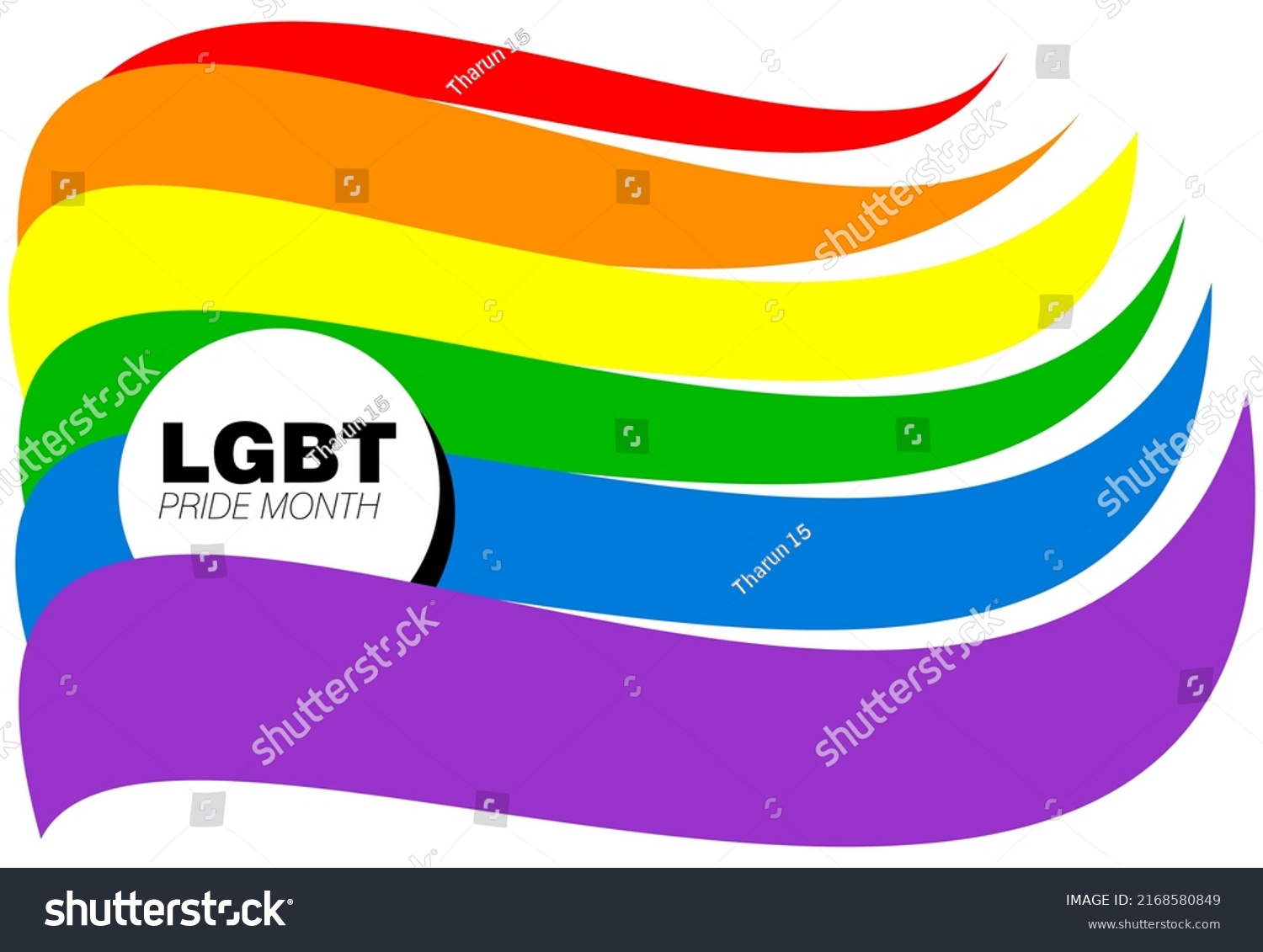 Abstract Vector Illustration Lgbt Pride Flag Stock Vector Royalty Free 2168580849 Shutterstock 1002