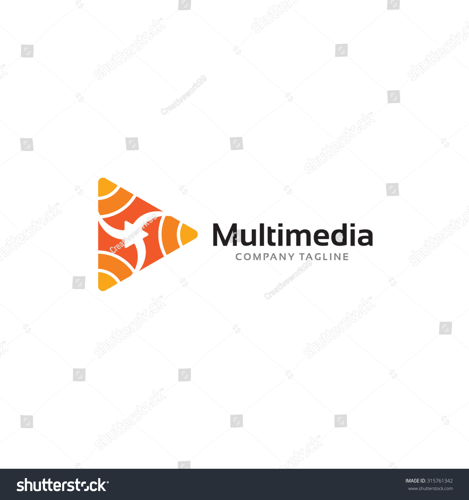 An Attractive Multimedia Vector Logo Symbol. - 315761342 : Shutterstock
