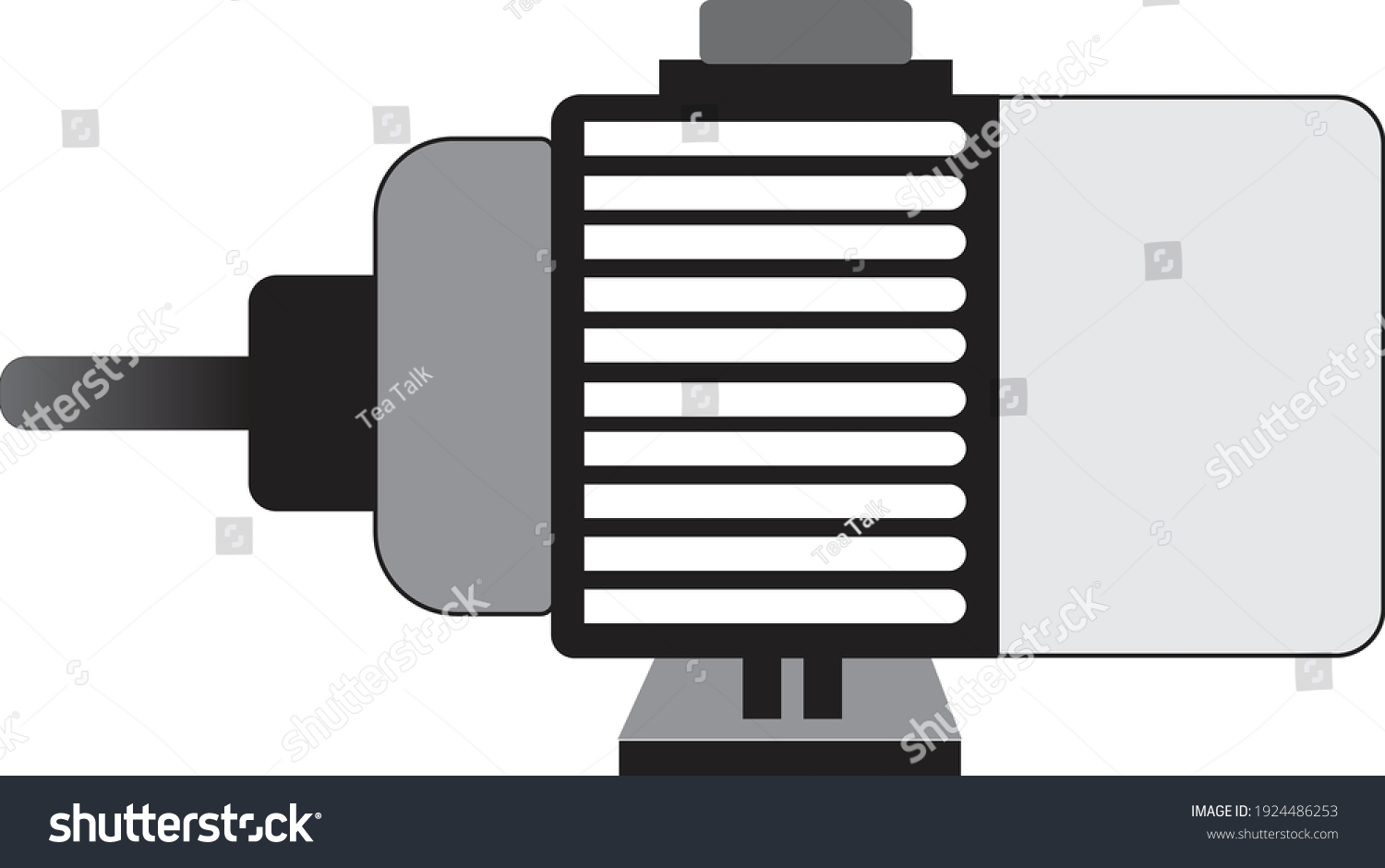 Electric Induction Motor Illustration Stock Vector (Royalty Free ...