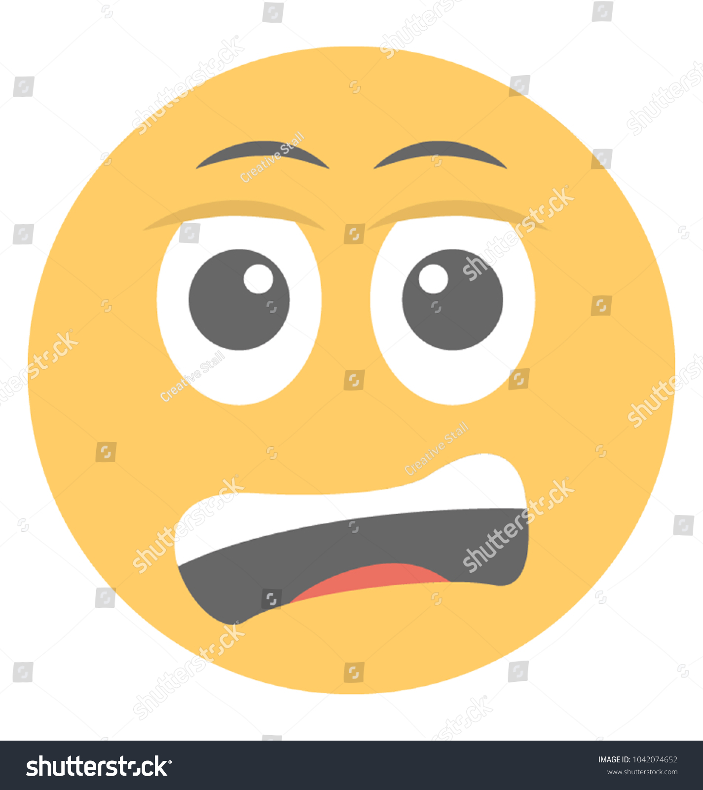 Emoticon Depicting Expression Being Baffled Stock Vector (Royalty Free ...