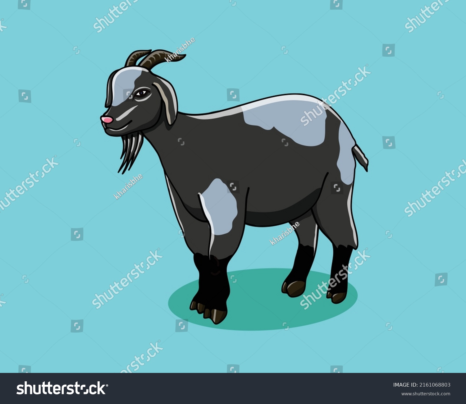 Illustration Design Goat Vector Stock Vector Royalty Free 2161068803 Shutterstock 