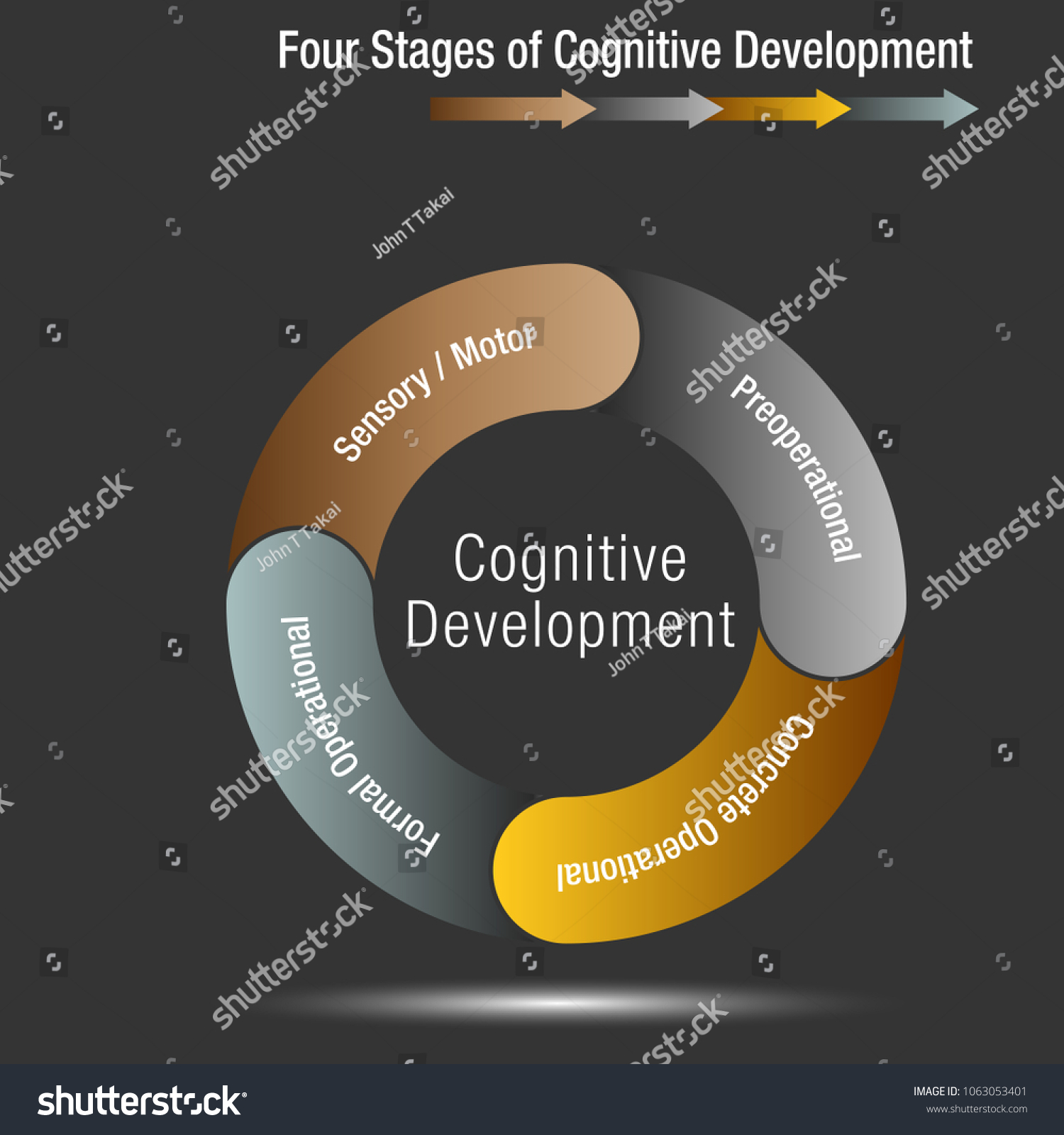 Image Four Stages Cognitive Development Chart Stock Vector Royalty Free 1063053401 Image Four Stages Cognitive Development Chart Stock Vector Royalty Free 1063053401