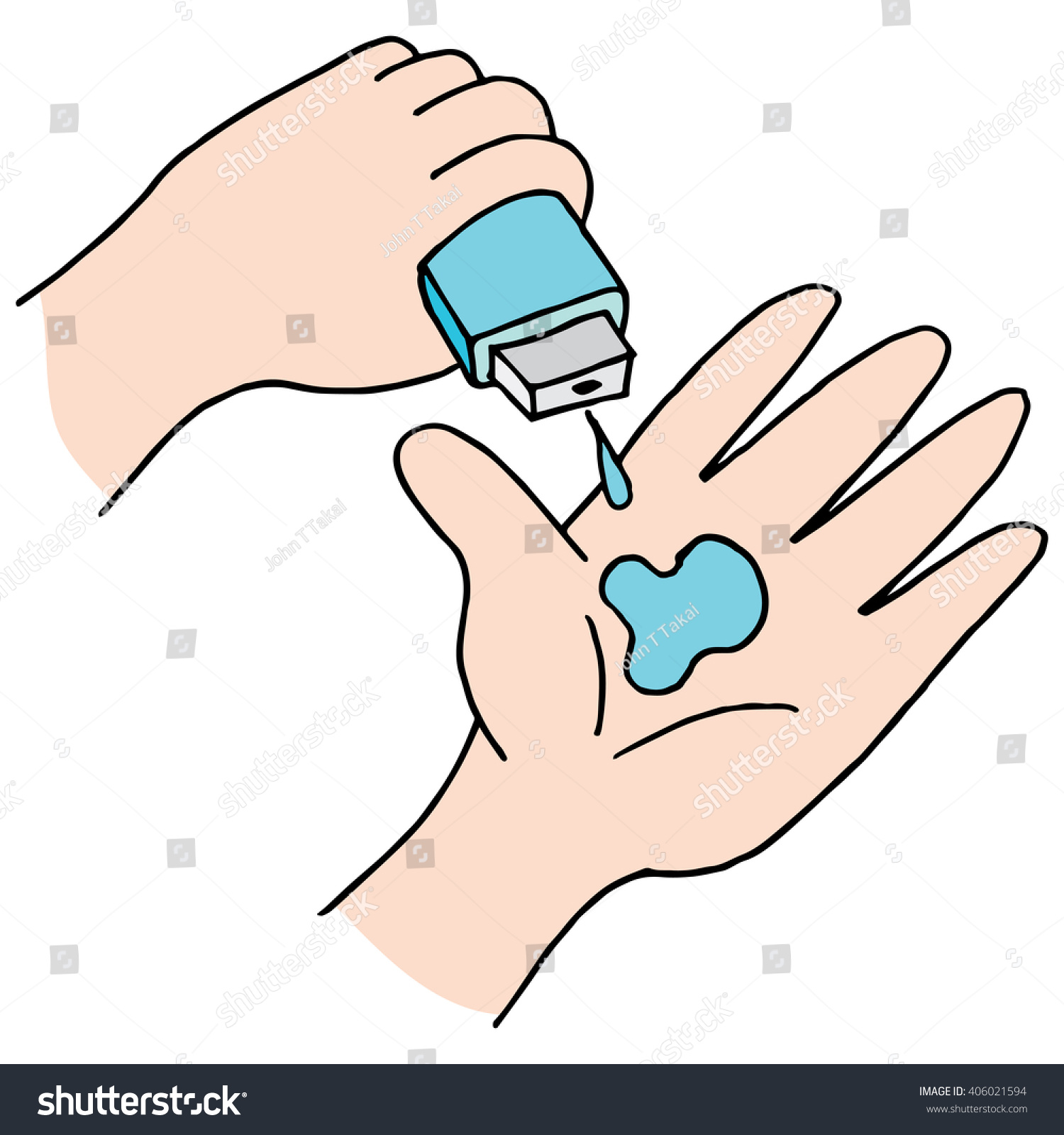 An Image Of Hand Sanitizer. Stock Vector 406021594 : Shutterstock
