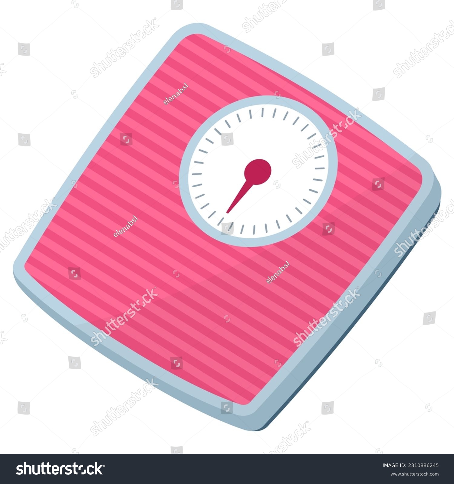 SVG of Analog weight scale isolated: weight loss and burning calories concept svg