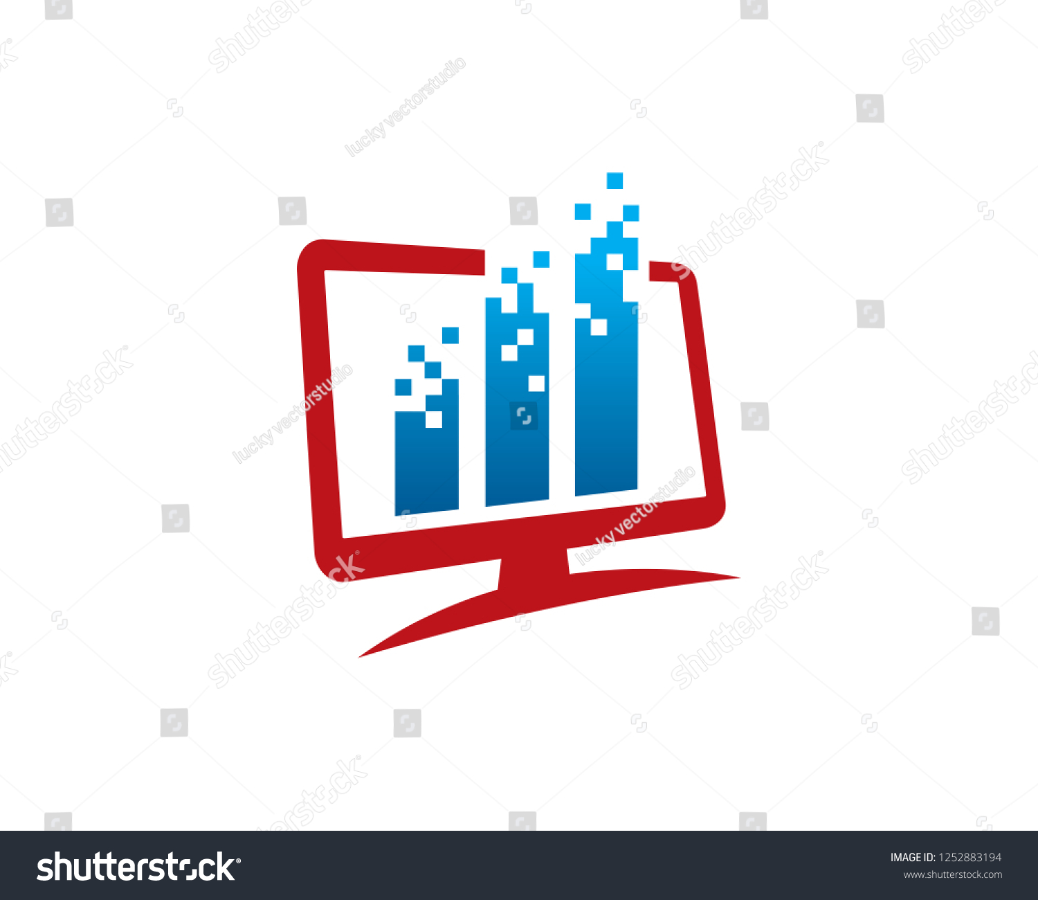 Analytics Logo Template Design Vector Emblem Stock Vector Royalty Free 1252883194 2214