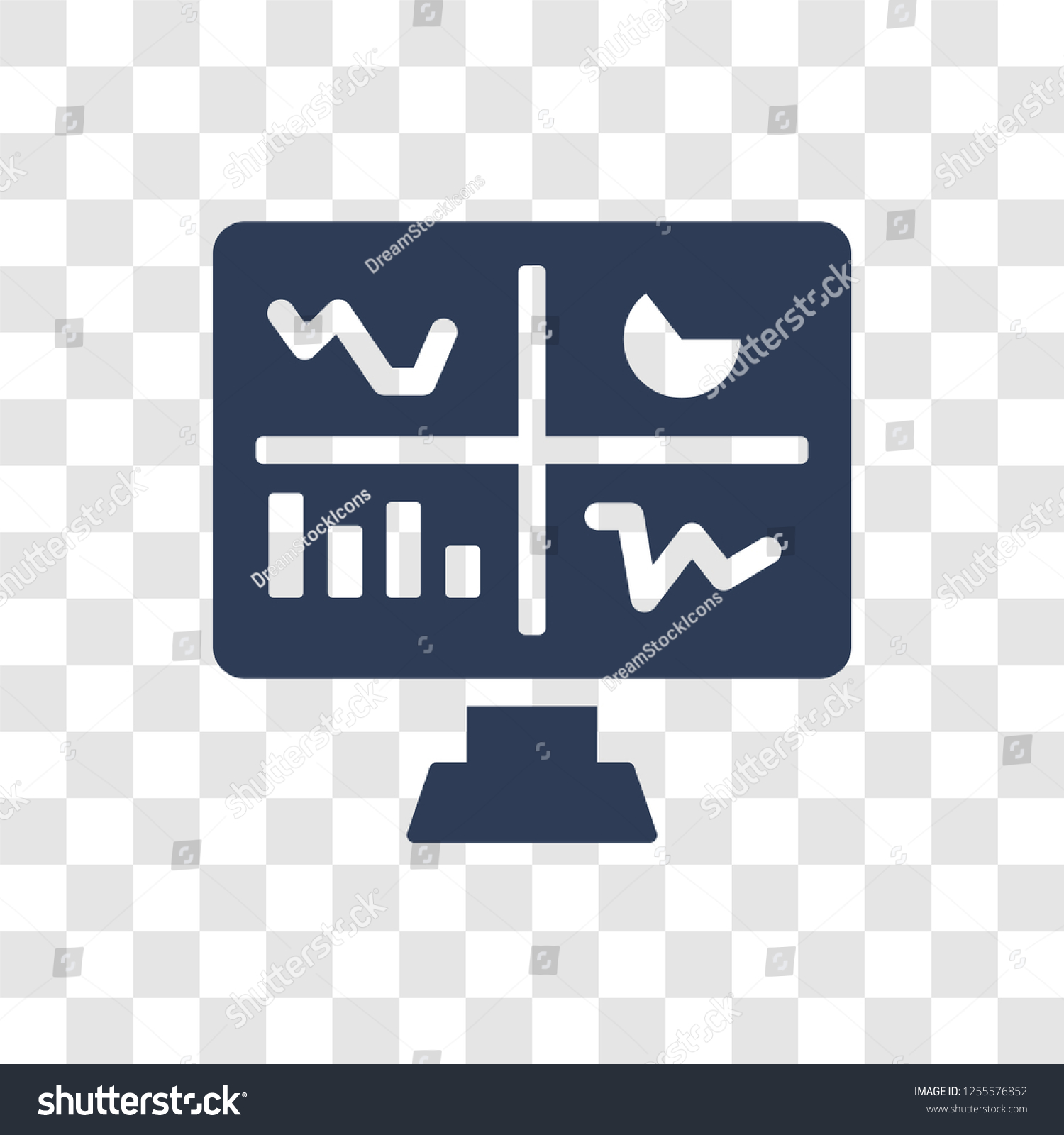 Analytics Monitor Icon Trendy Analytics Monitor Stock Vector (Royalty ...