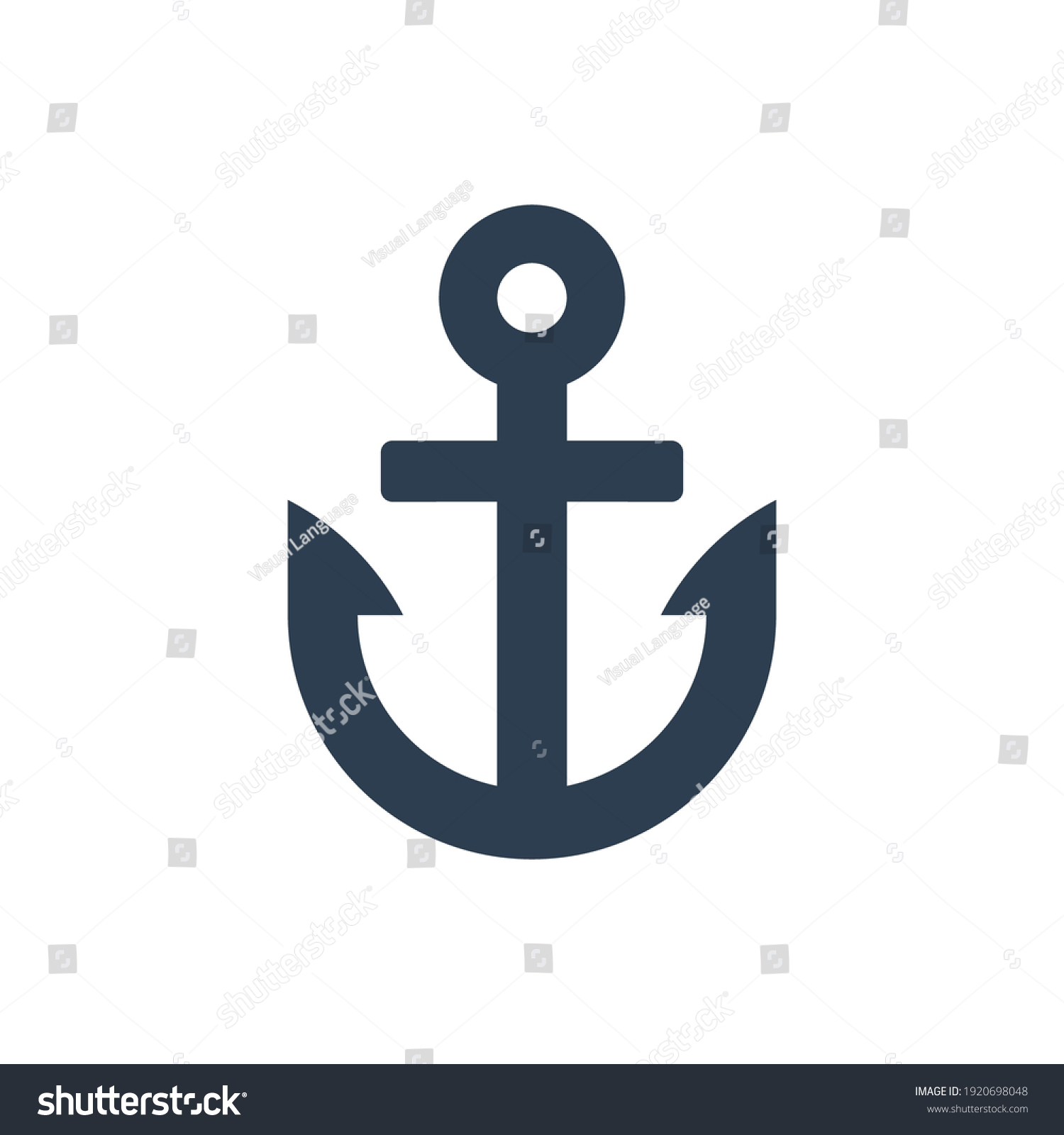 SVG of Anchor icon (Simple vector illustration) svg