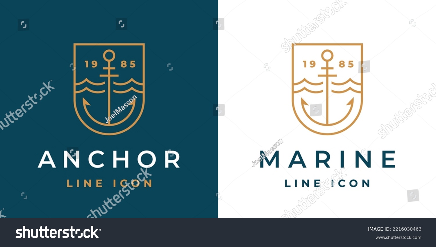 SVG of Anchor line icon. Marine logo. Nautical emblem. Maritime symbol. Sailor sign. Vector illustration. svg