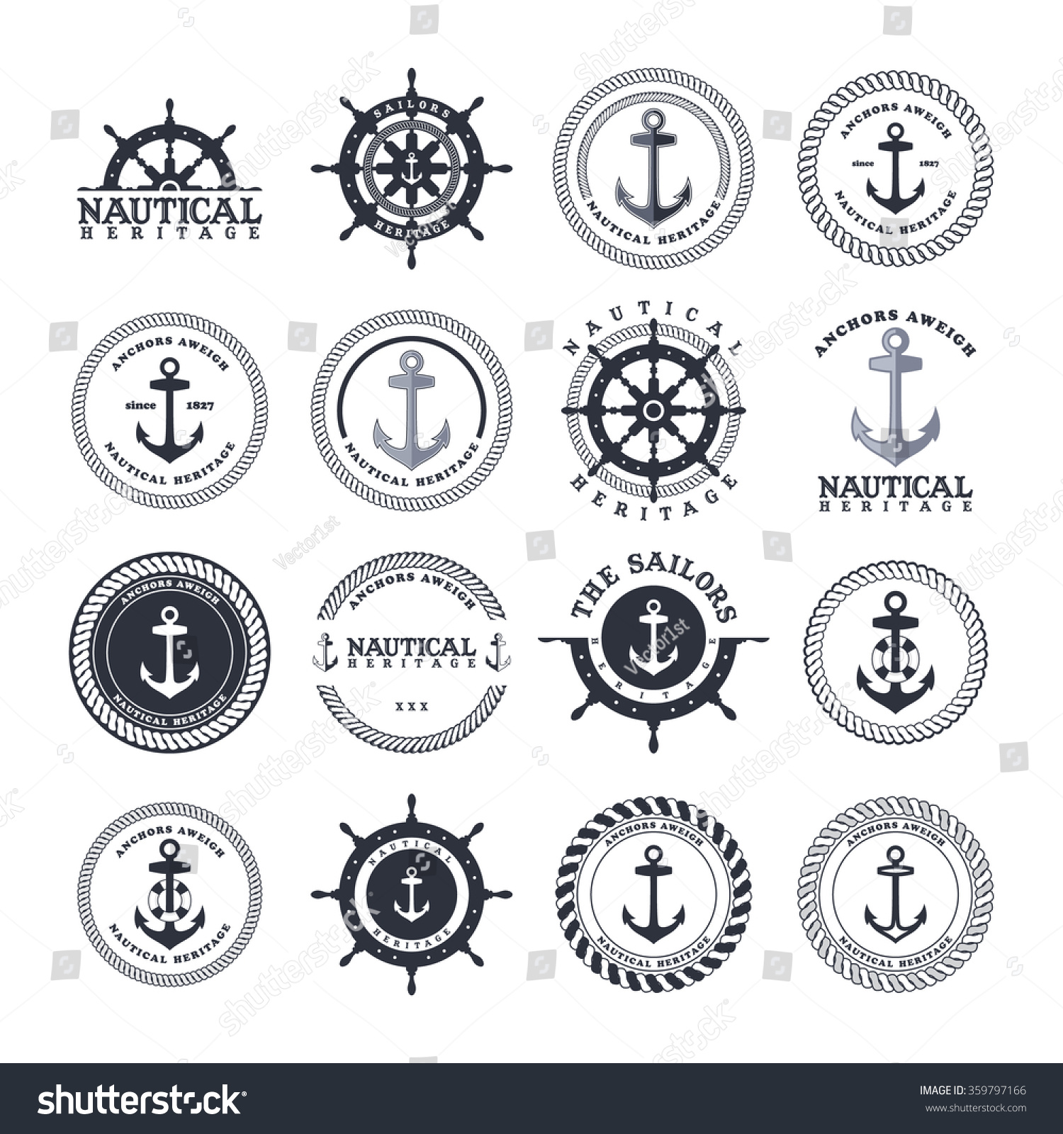 SVG of anchor sailor - nautical symbol theme svg