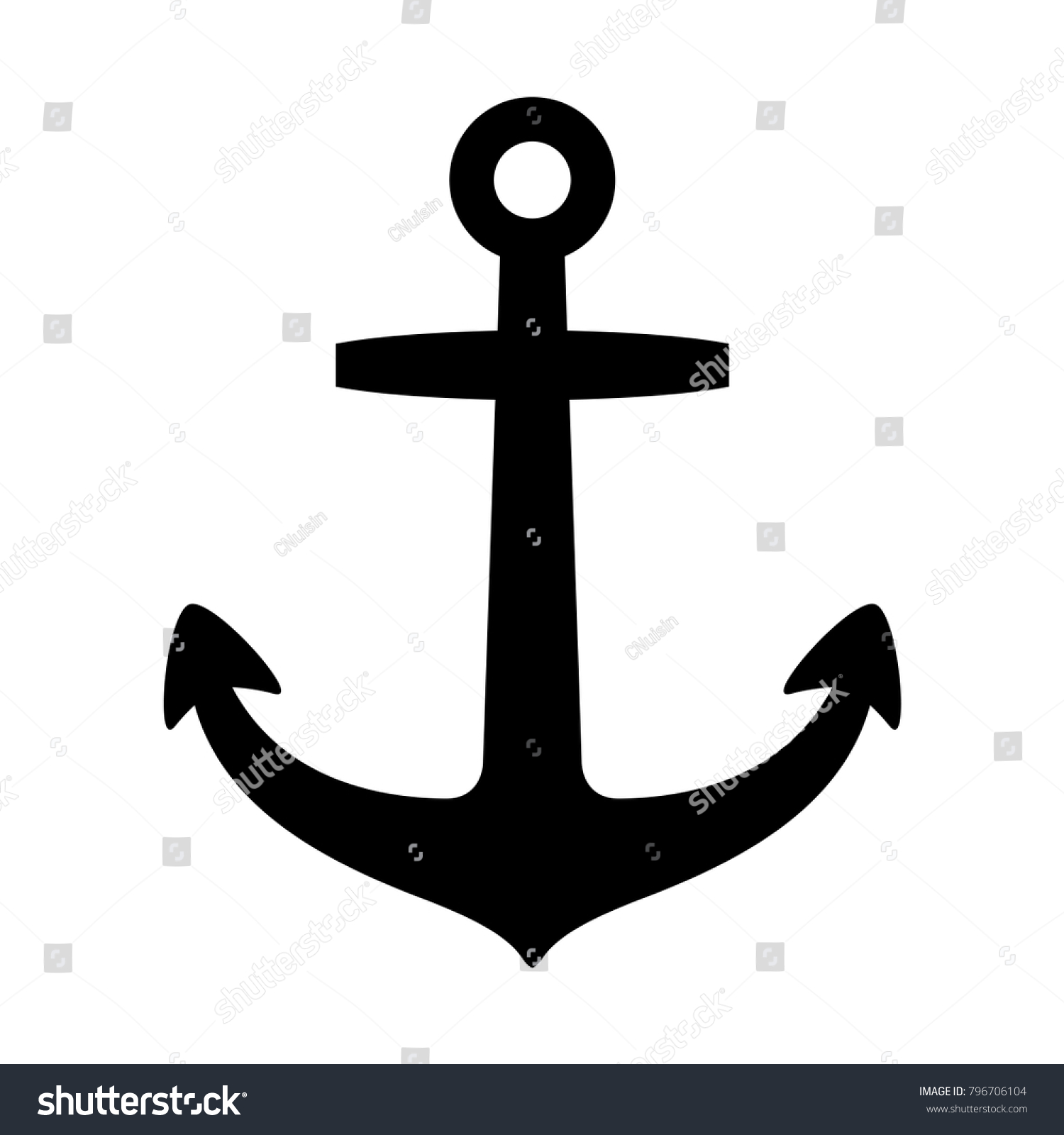 SVG of Anchor vector icon logo Nautical maritime sea ocean boat illustration svg