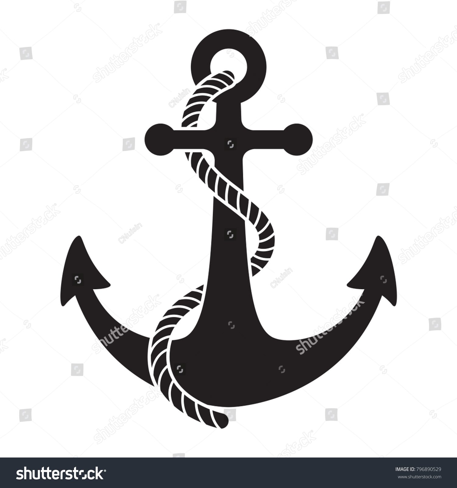 SVG of Anchor vector icon logo Nautical maritime sea ocean boat illustration symbol svg