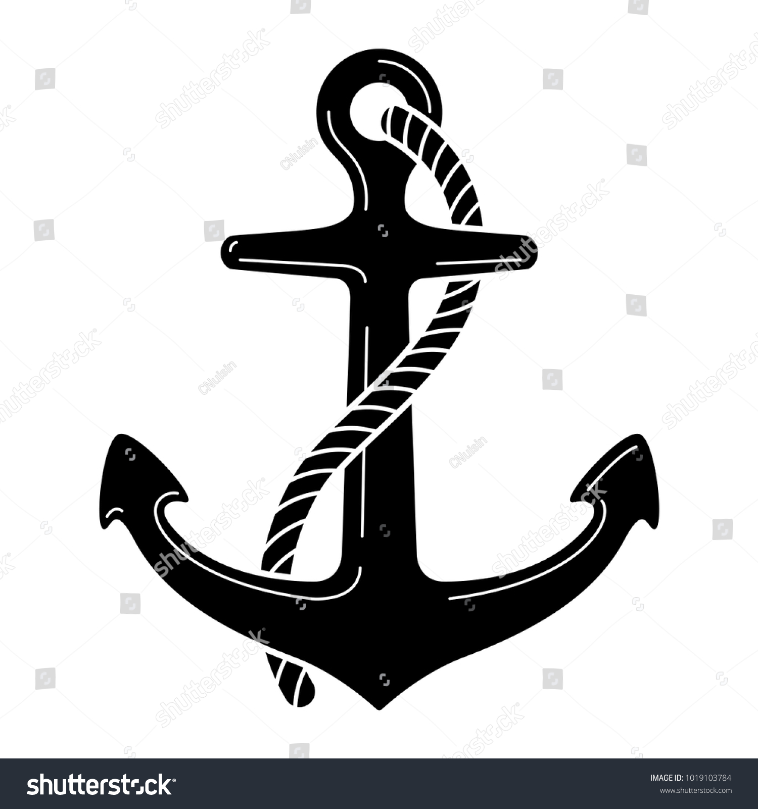 SVG of Anchor vector logo icon Nautical maritime sea ocean boat illustration symbol svg