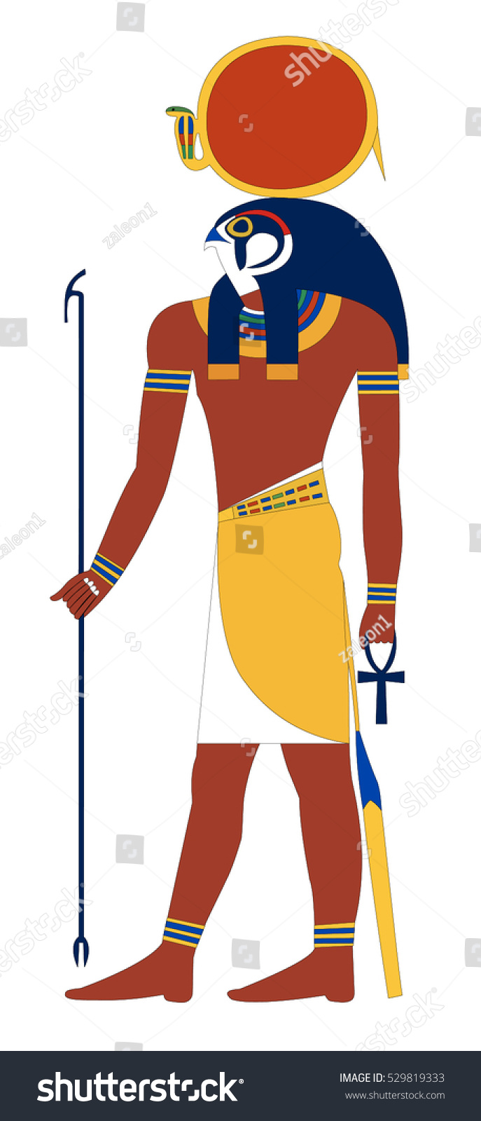 Ancient Egypt God Ra Stock Vector 529819333 Shutterstock