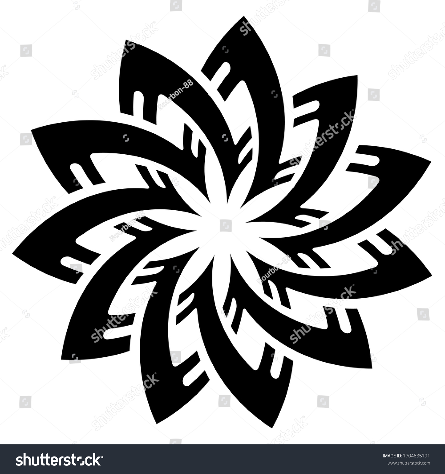Ancient European Pattern Antique Meander Isolated Stock Vector (Royalty ...