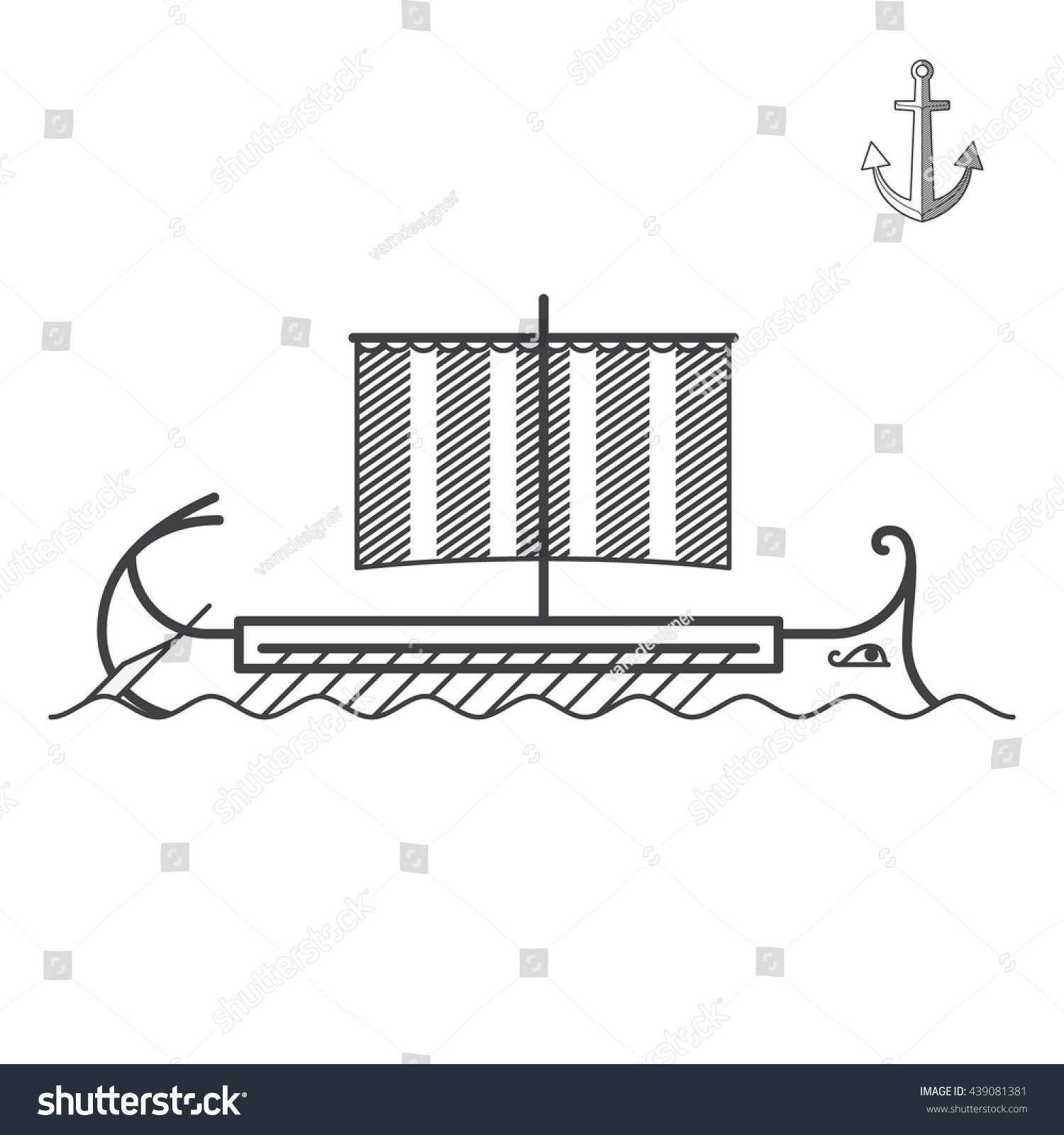 ancient-ships-greek-ship-greek-galley-vector-de-stock-libre-de