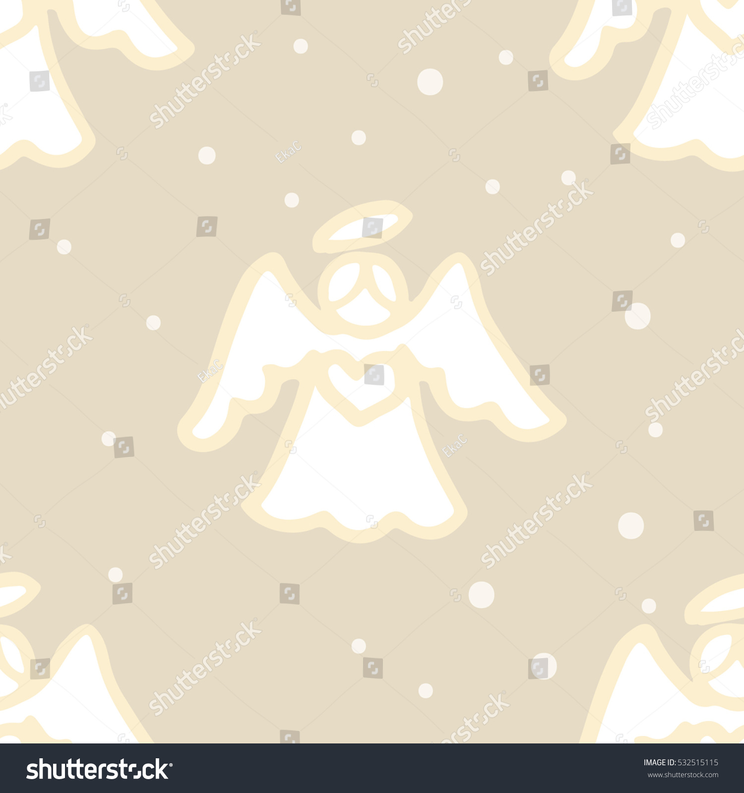 angel wrapping paper