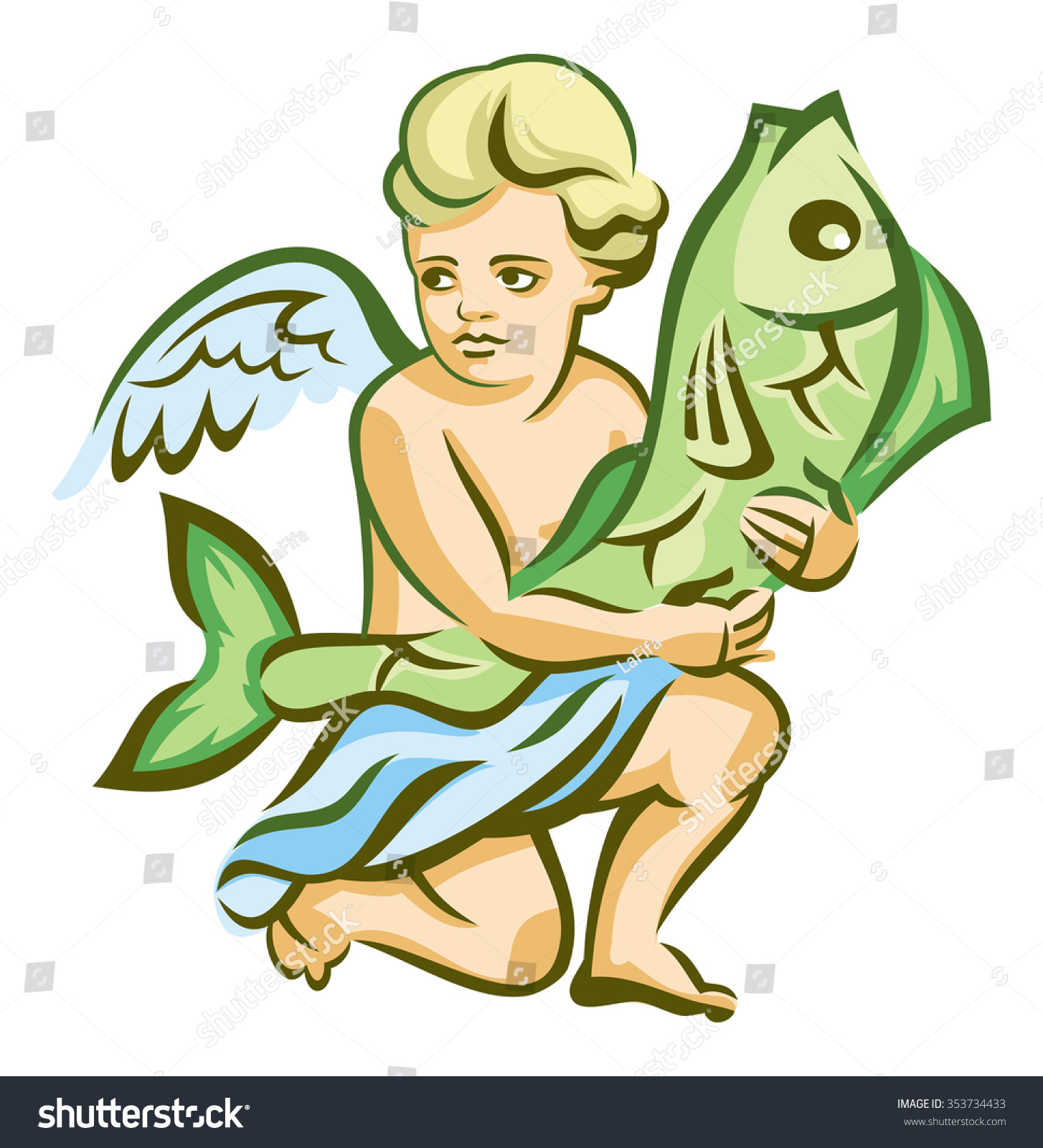 Angelfish clip art preview