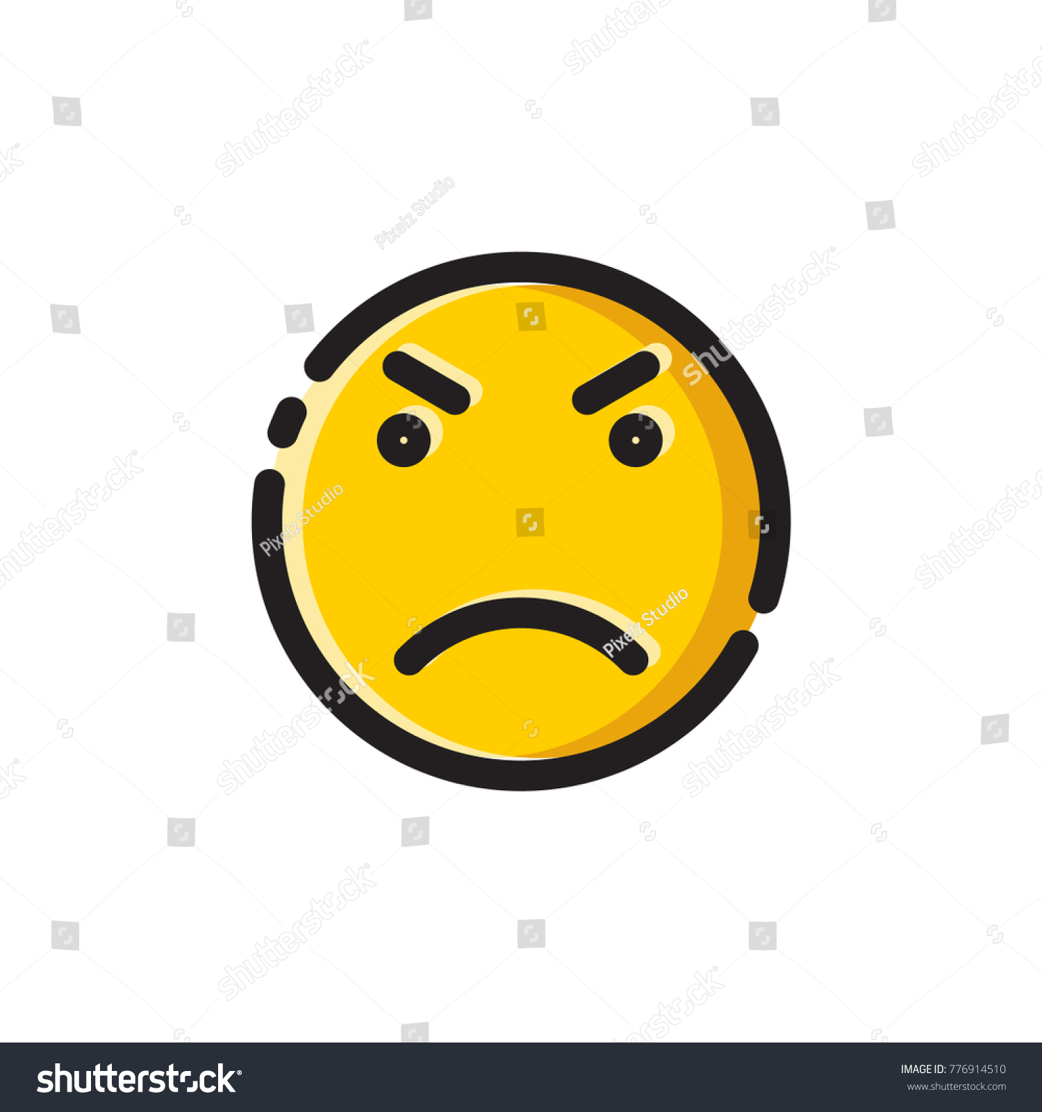 Anger Emoji Vector Stock Vector (Royalty Free) 776914510 | Shutterstock