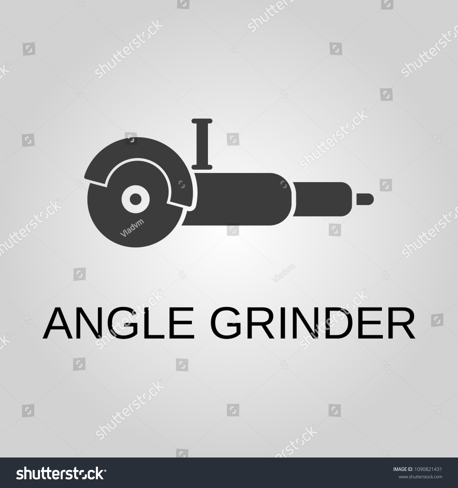 Angle Grinder Icon Angle Grinder Symbol Stock Vector (Royalty Free ...