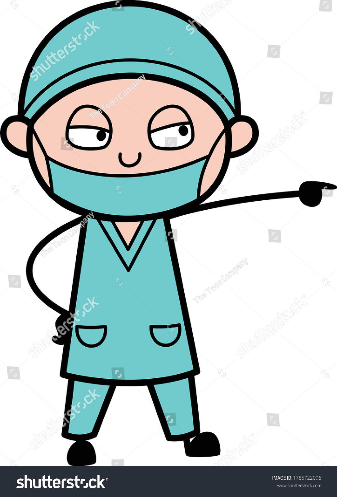 Angry Cartoon Surgeon Shouting Illustration Stock Vector (Royalty Free ...