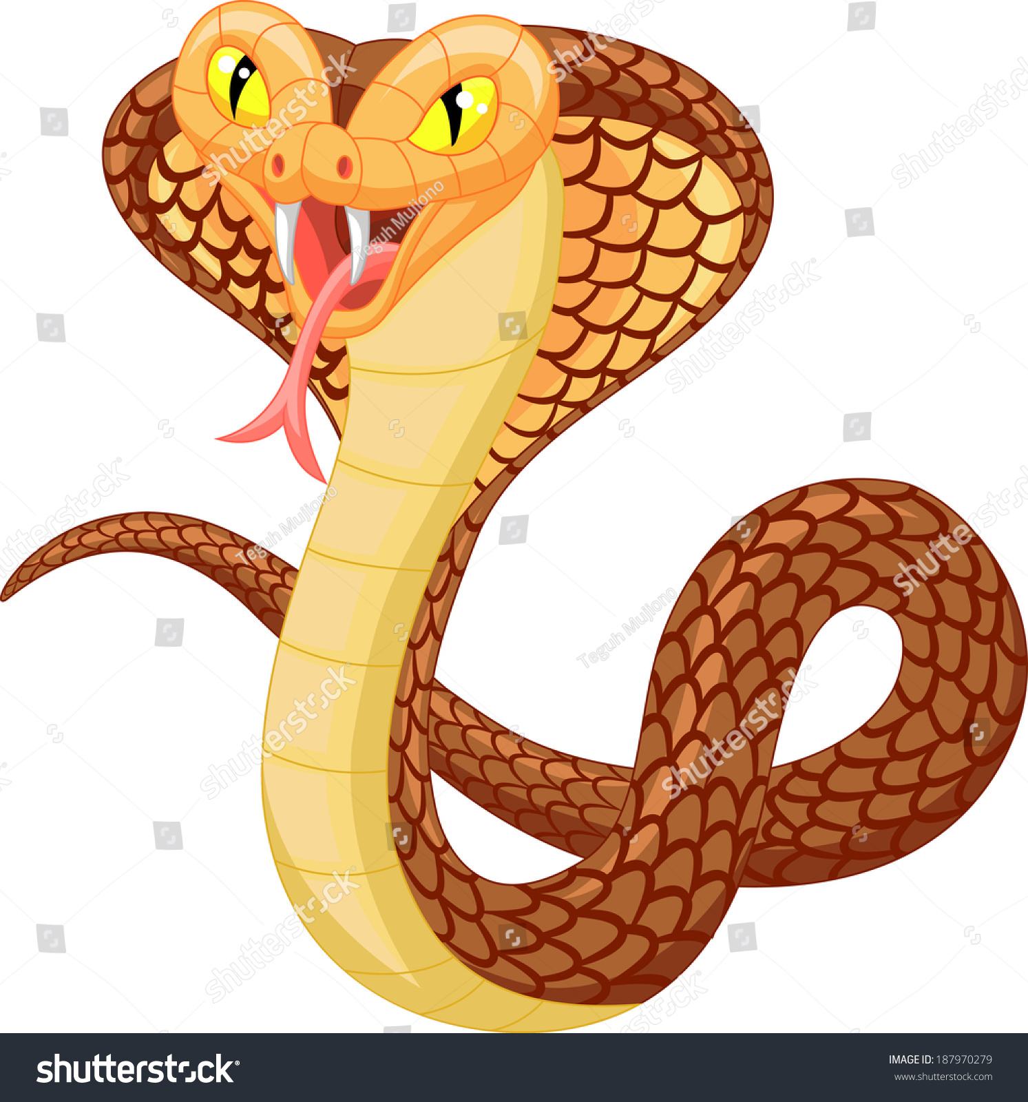 SVG of Angry cobra cartoon svg
