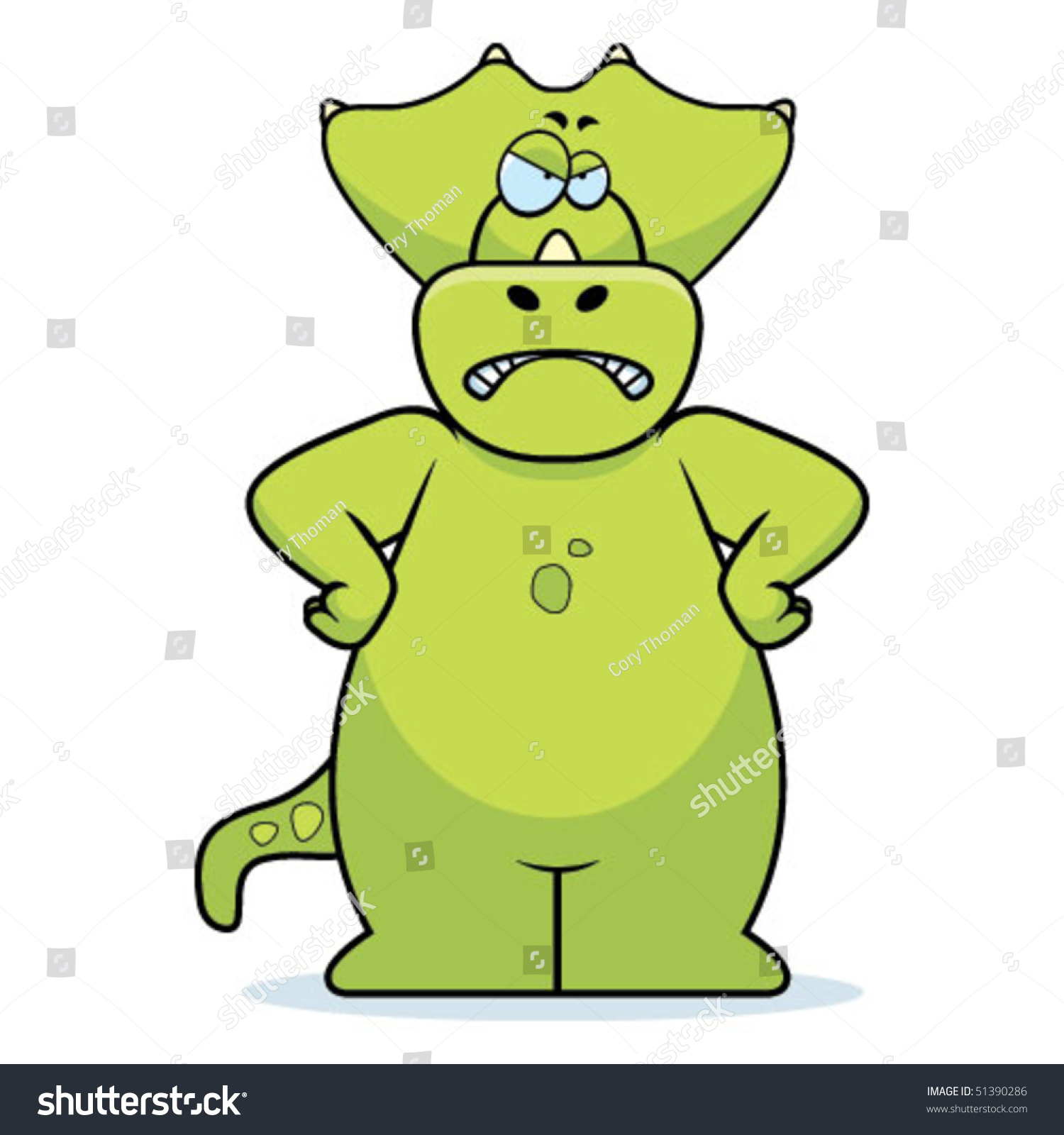 Angry Dinosaur Stock Vector Illustration 51390286 : Shutterstock