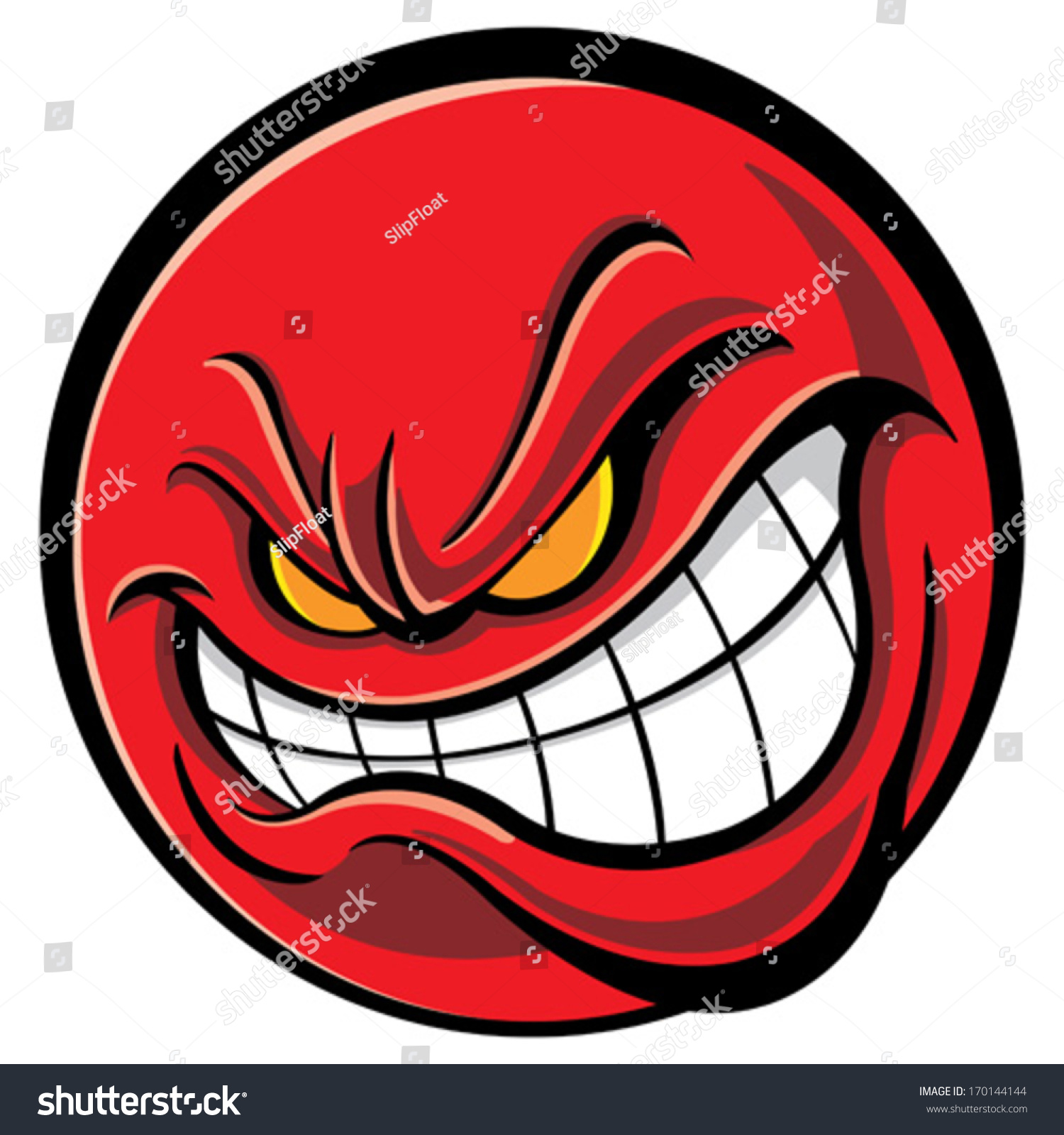 Angry Face Stock Vector 170144144 - Shutterstock