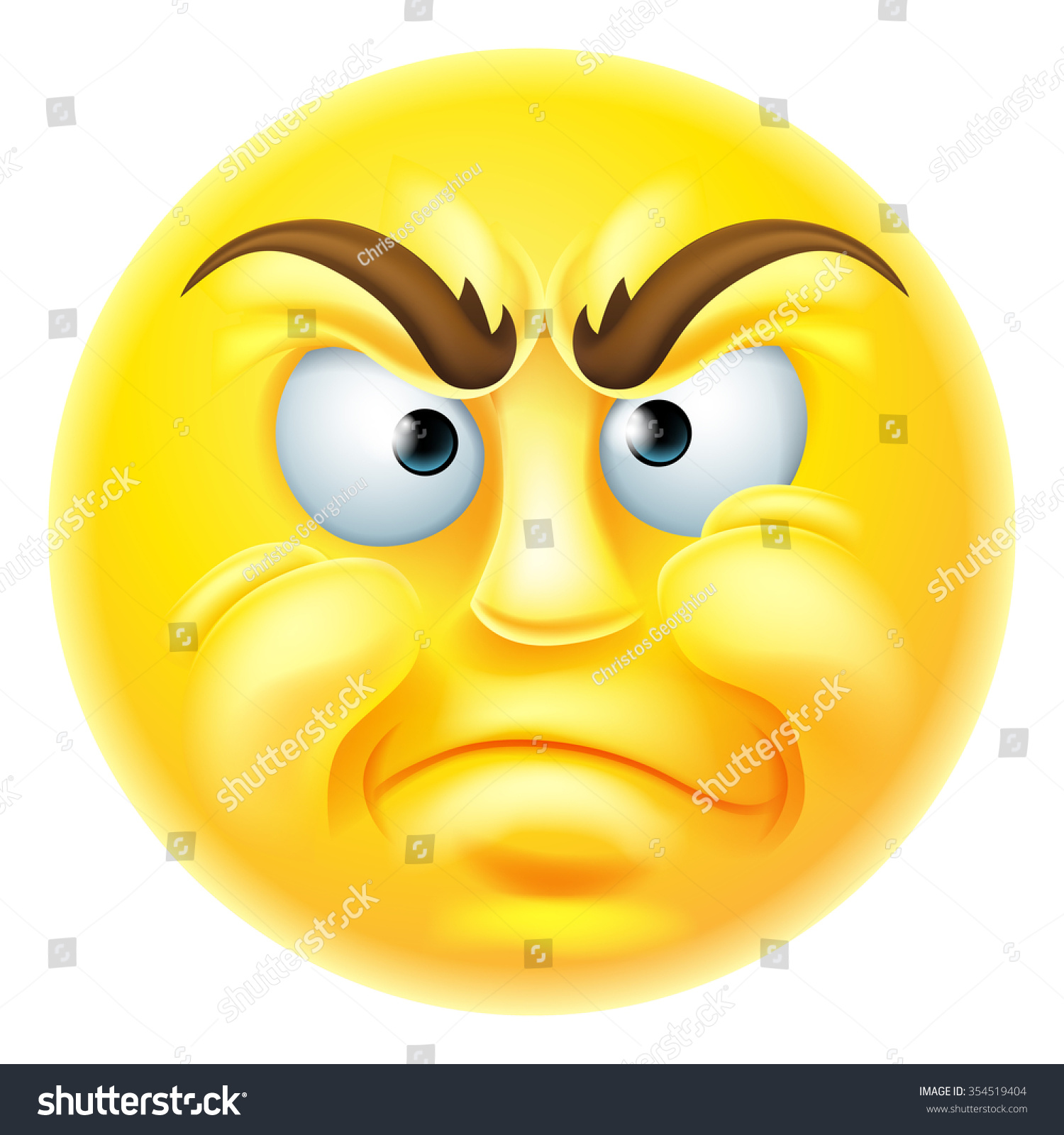 angry-disapproving-looking-emoticon-emoji-character-vector-de-stock