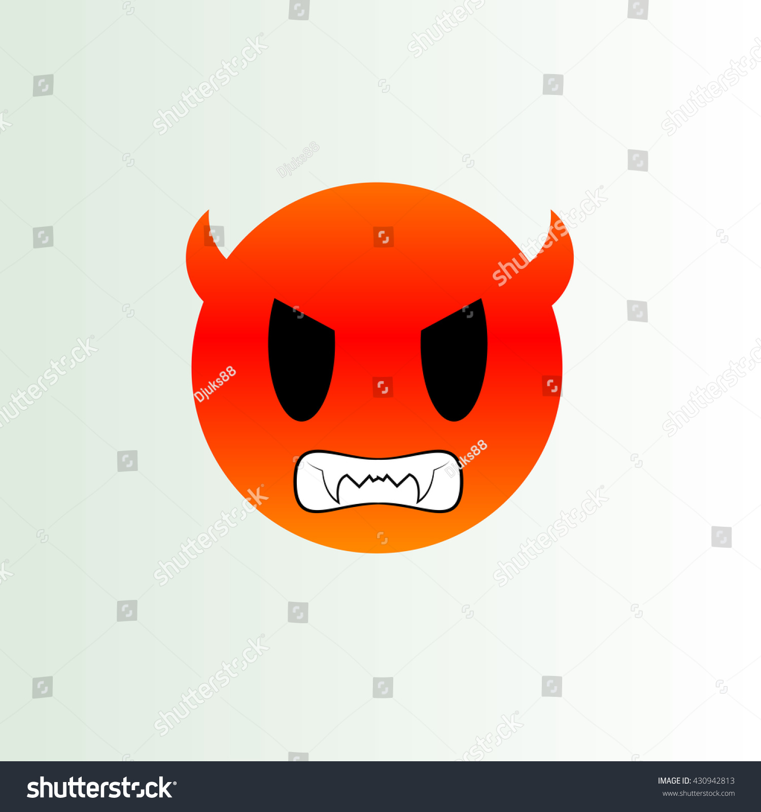 Angry Smiley Stock Vector 430942813 : Shutterstock