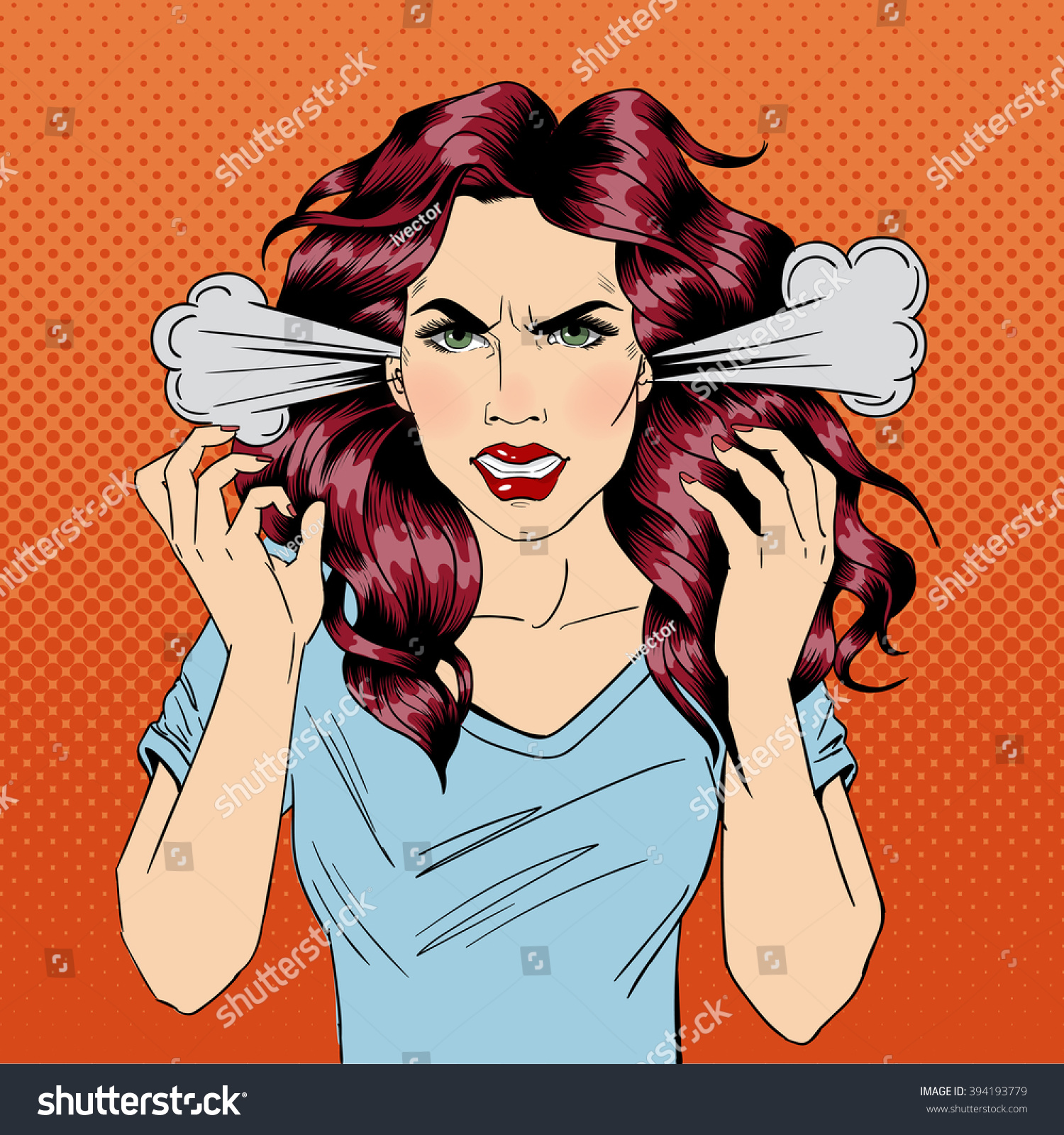 Angry Woman Vector Images Stock Photos Vectors Shutterstock