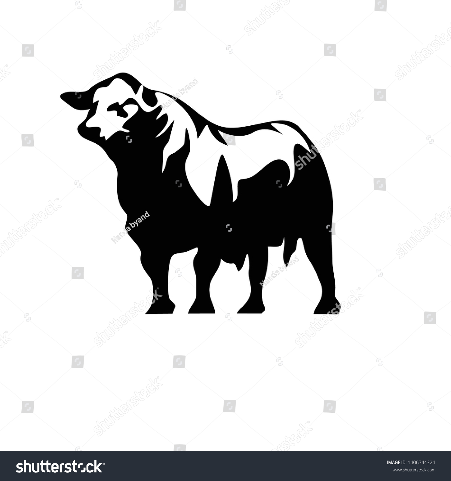 SVG of angus cow design logo icon svg