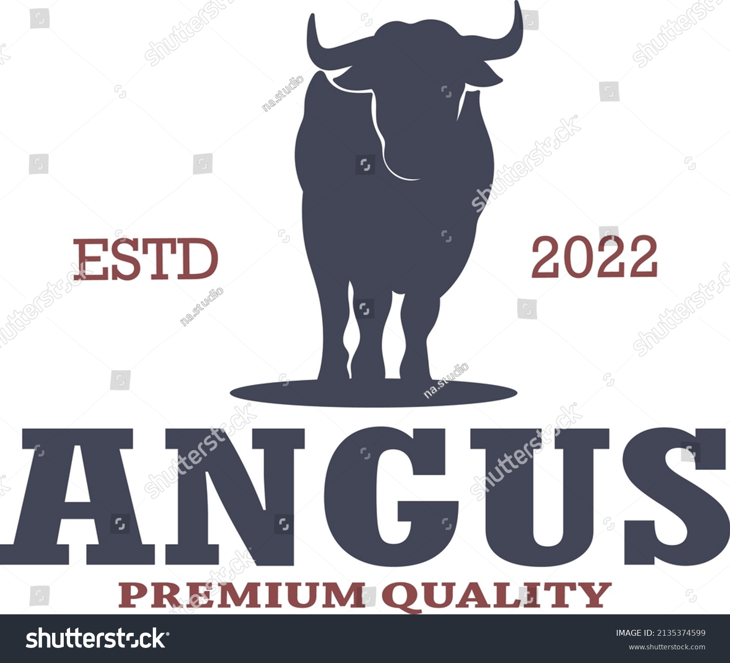 SVG of angus farm or cow farm logo svg