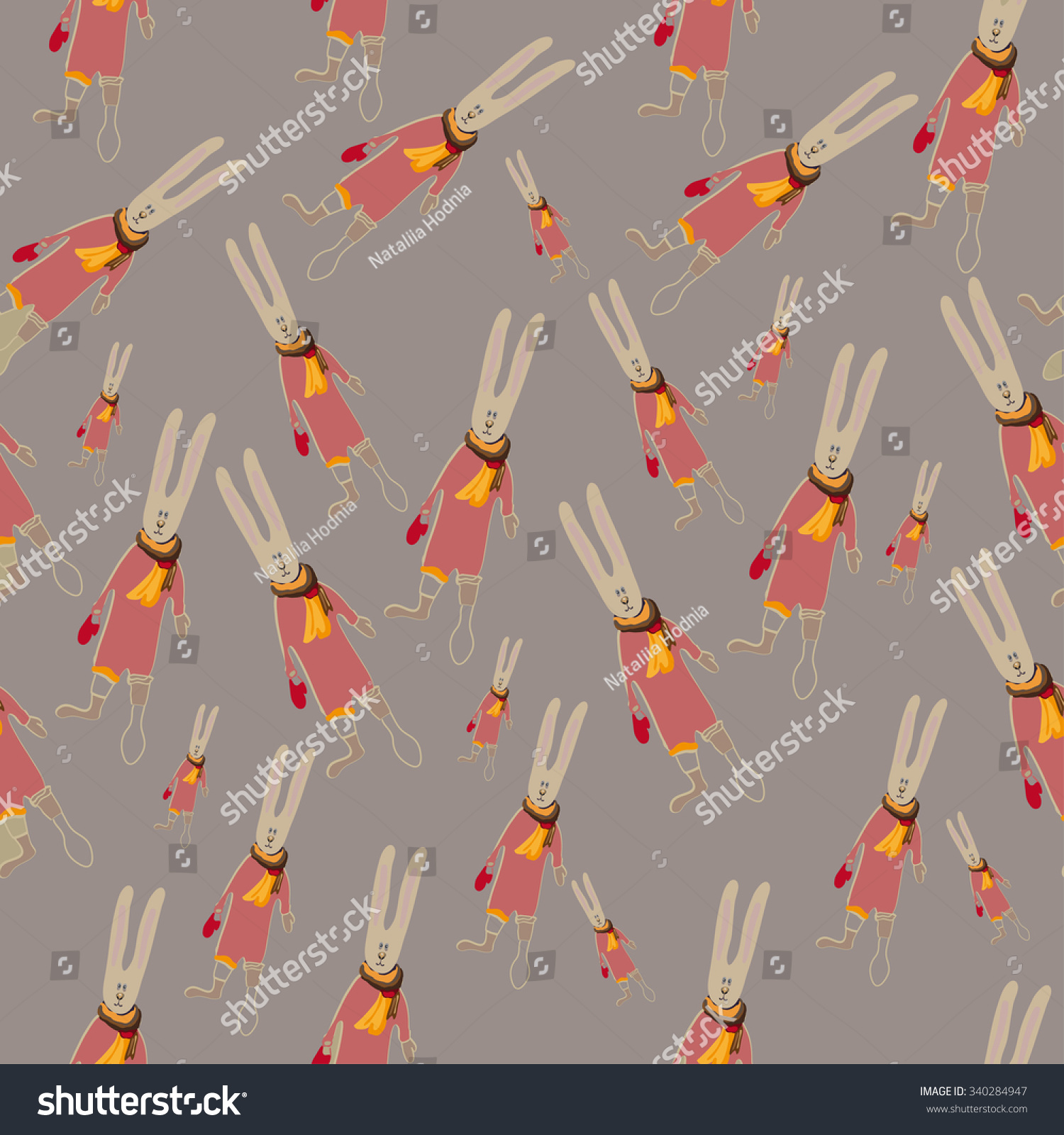 Animal Backgroundrabbit Background Stock Vector (Royalty Free ...