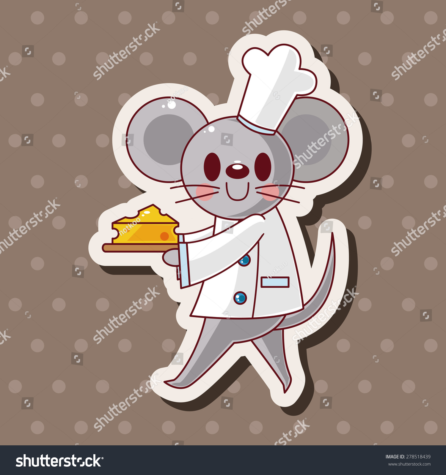 Animal Chef Cartoon Theme Elements Stock Vector (Royalty Free) 278518439