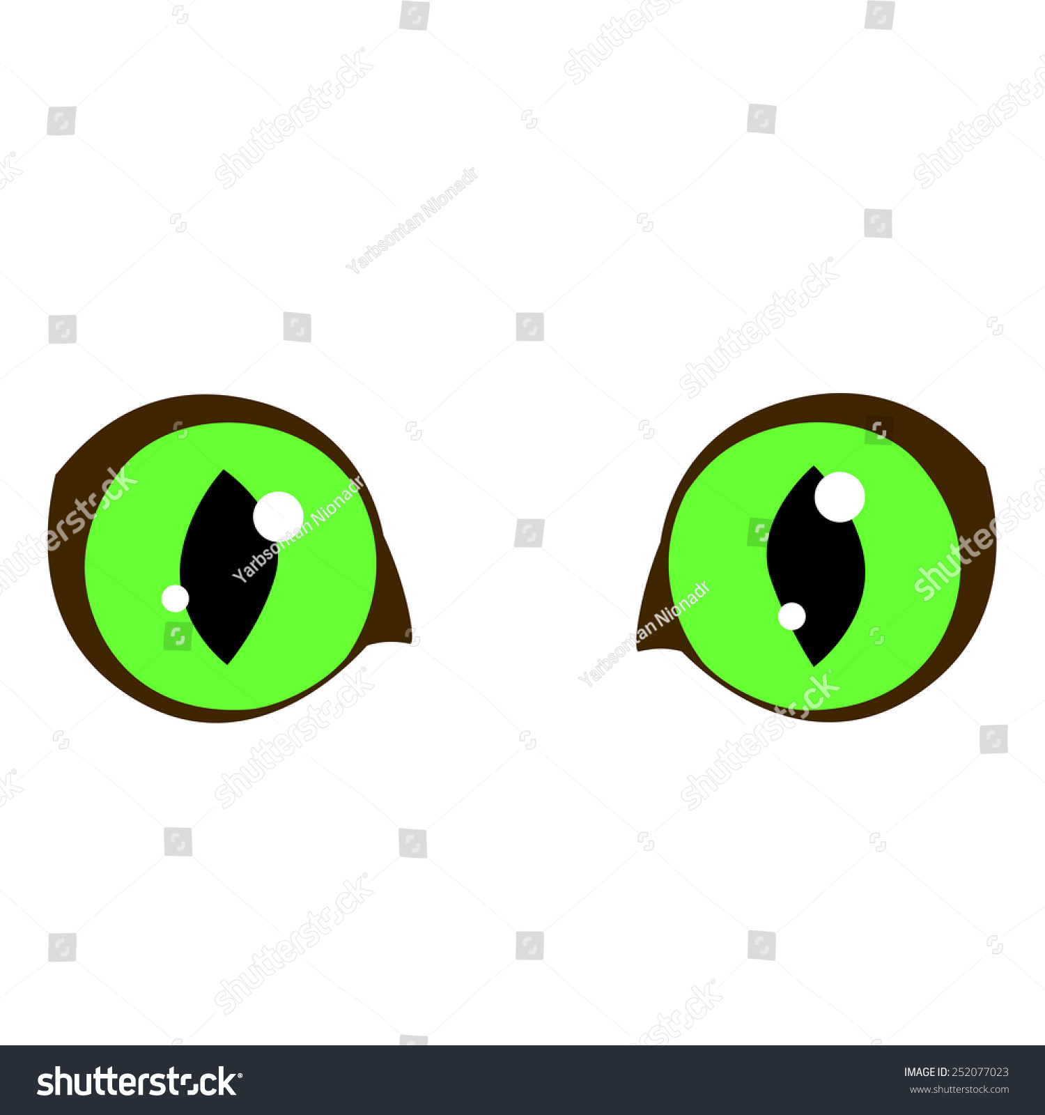 Animal Eyes Vector Illustration Cartoon Stock Vector (Royalty Free