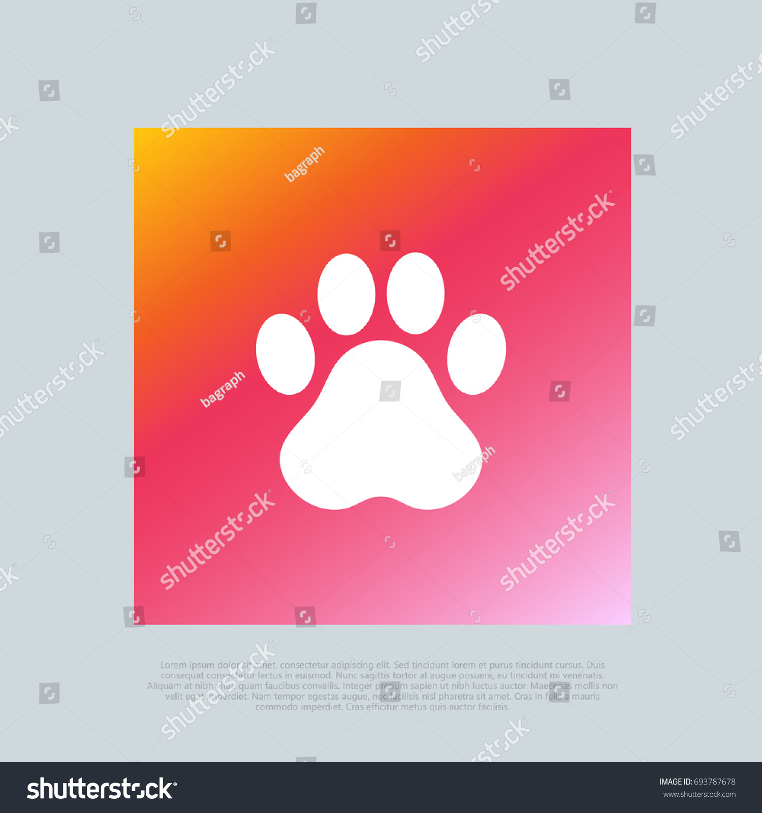 SVG of Animal Footprint. Pet fingers. Vector favicon clip-art. Compatible with PNG, JPG, AI, CDR, SVG, EPS, PDF, ICO. svg
