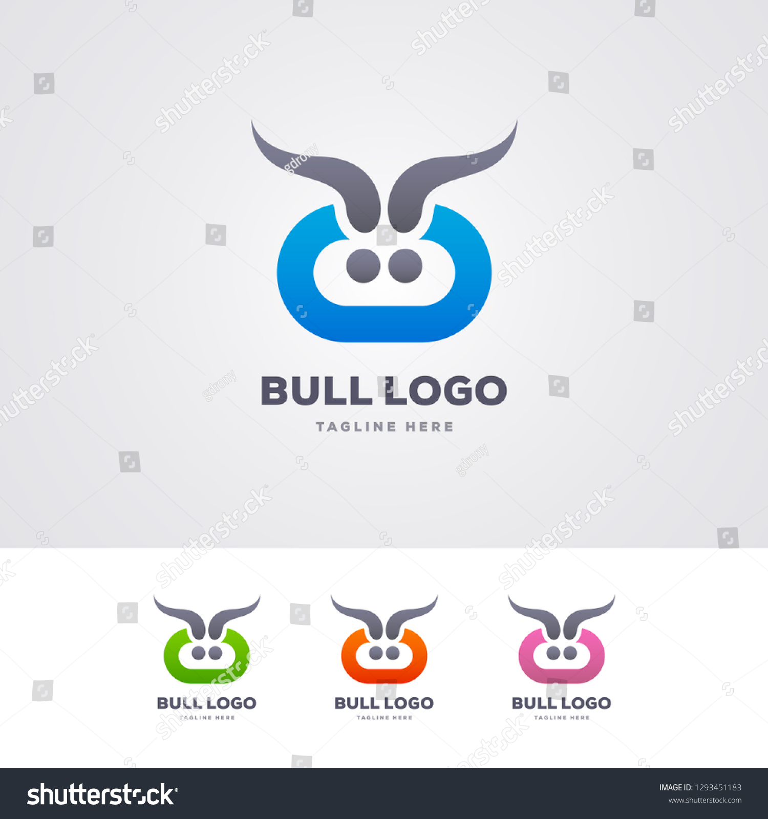 SVG of Animals / Cow Bull / deer Logo Illustrations  svg