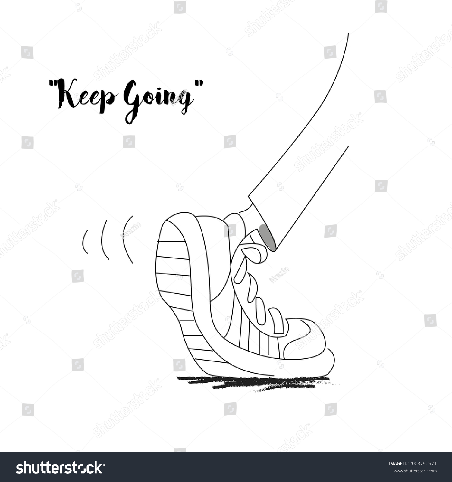 SVG of animated picture of feet stepping forward which indicates keep going and never give up svg