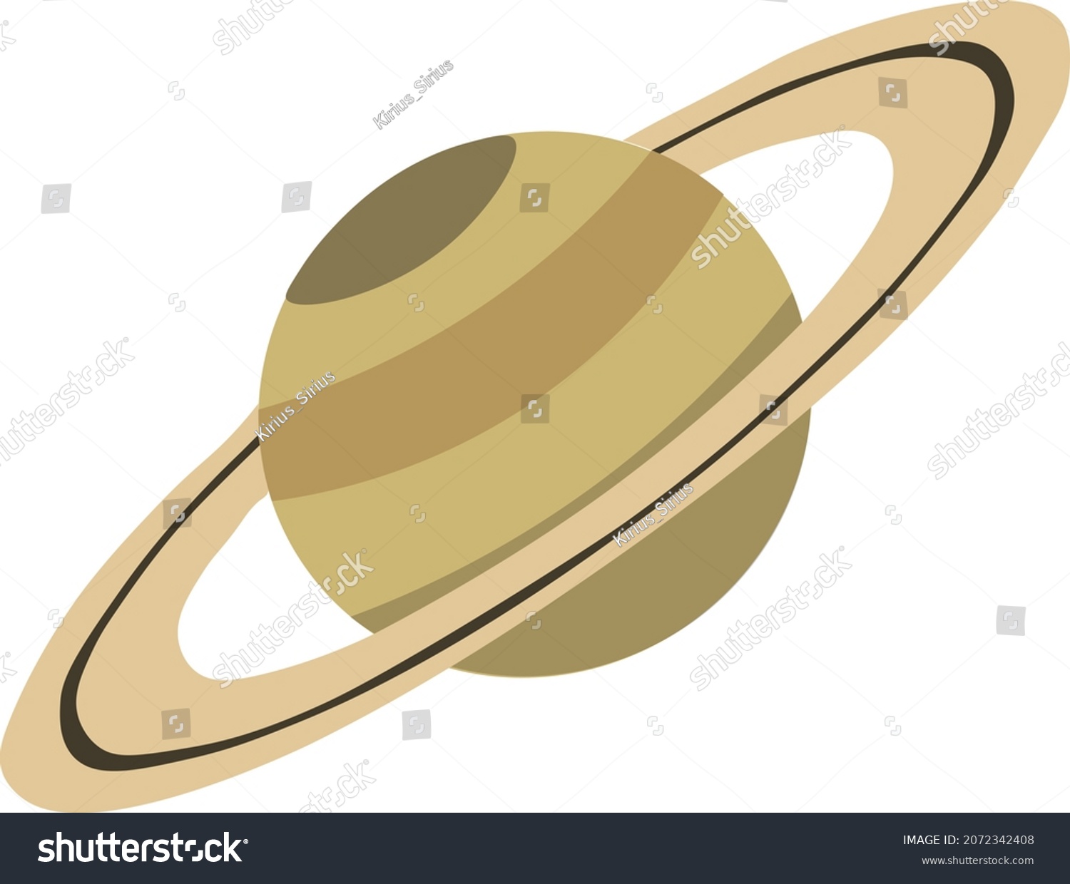 Animated Saturn Vector White Background Fifth Stock Vector (Royalty ...