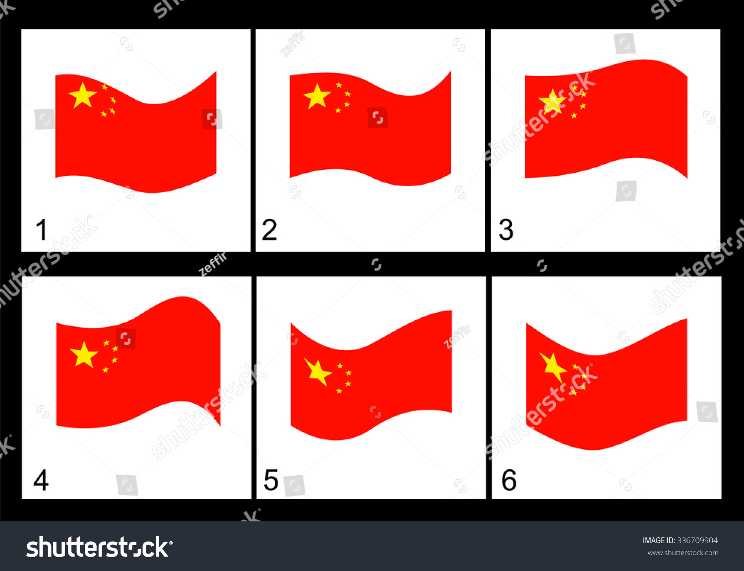 Animation Chinese Flag Vector Frame Stock Vector Royalty Free Animation Chinese Flag Vector Frame Stock Vector Royalty Free