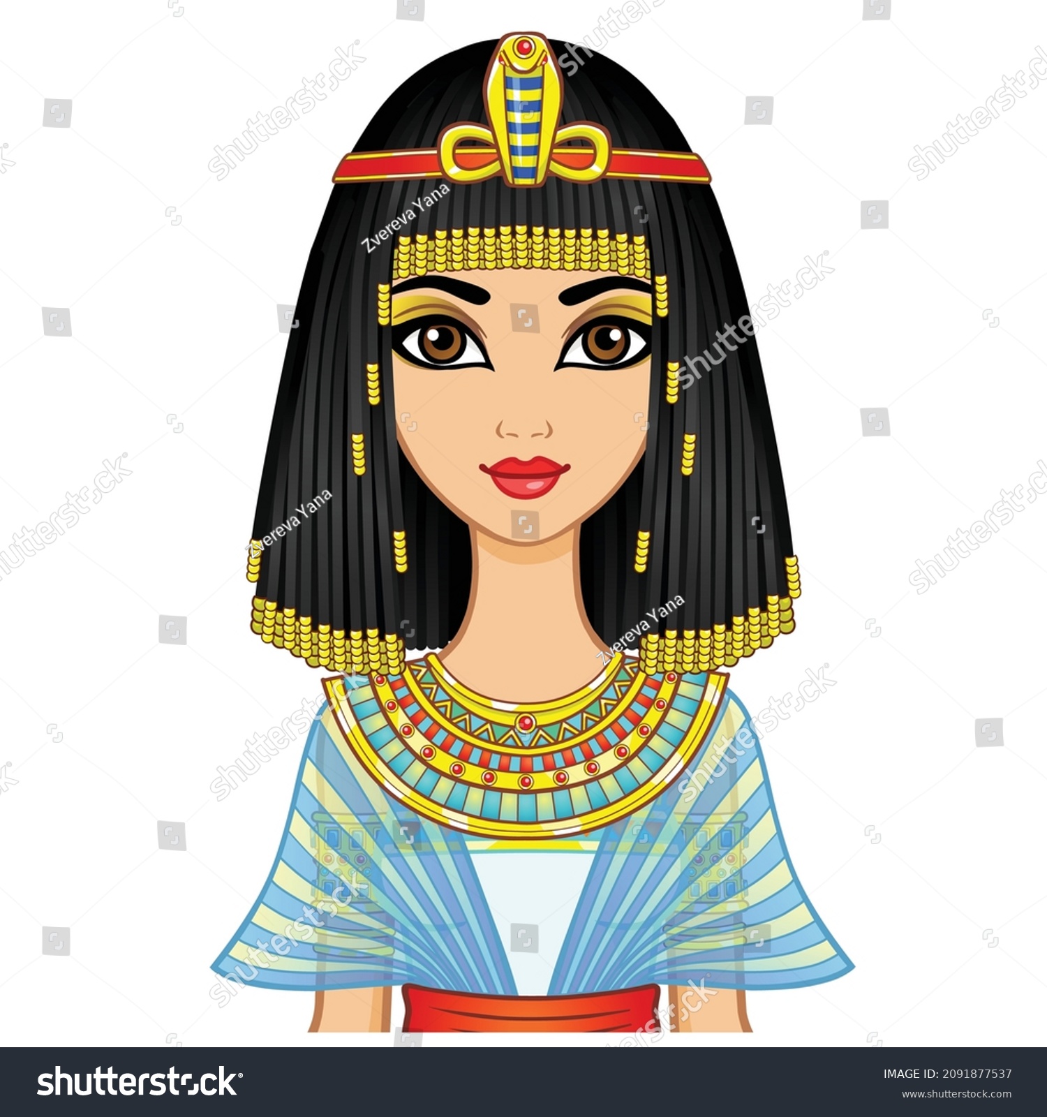 1,048 Cleopatra drawings Images, Stock Photos & Vectors | Shutterstock