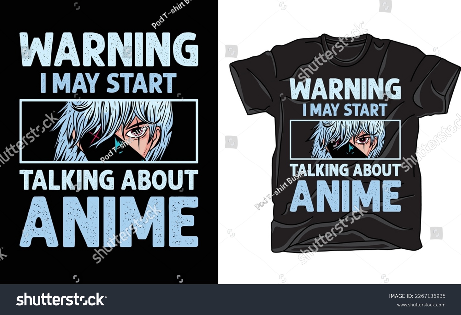 SVG of Anime T shirt Design Vector svg