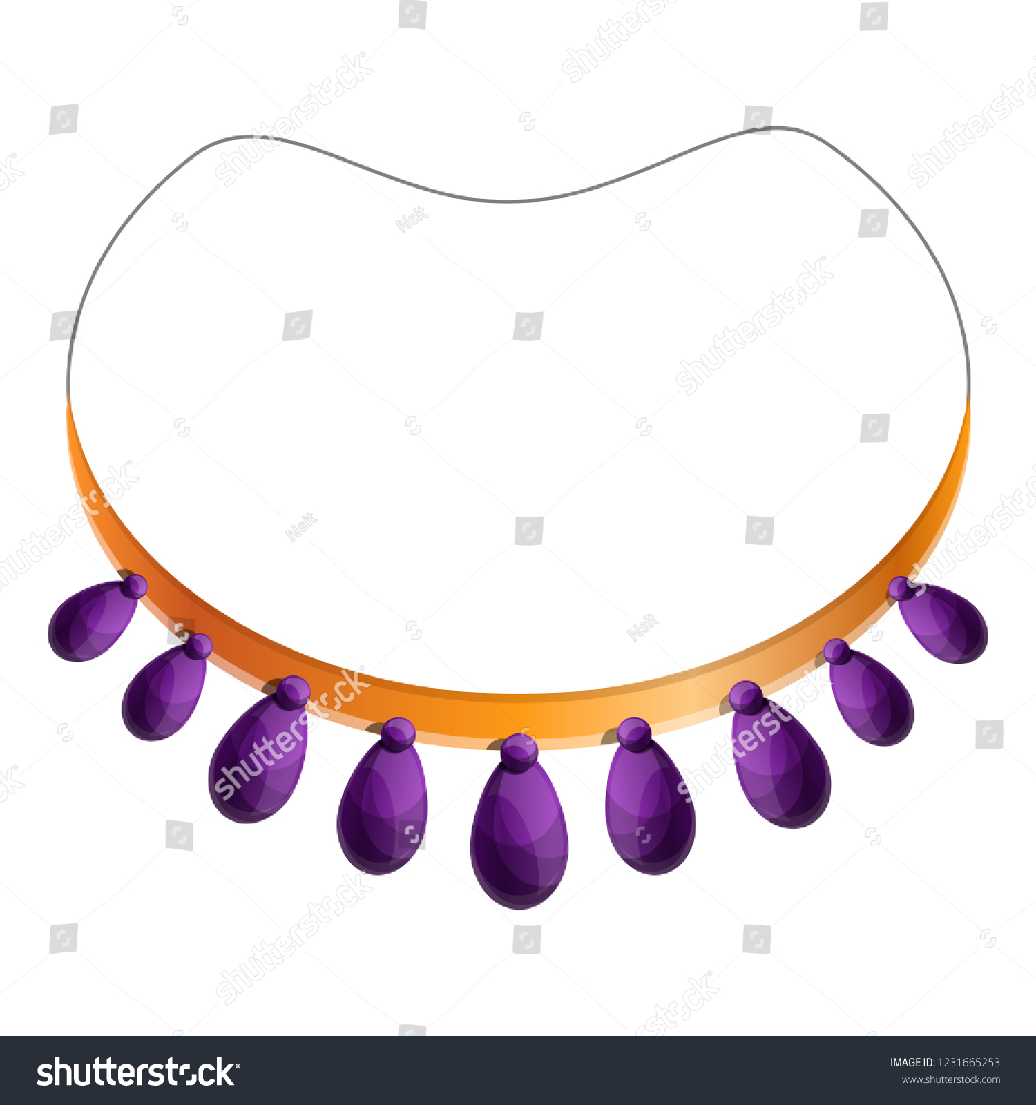 purple anklet