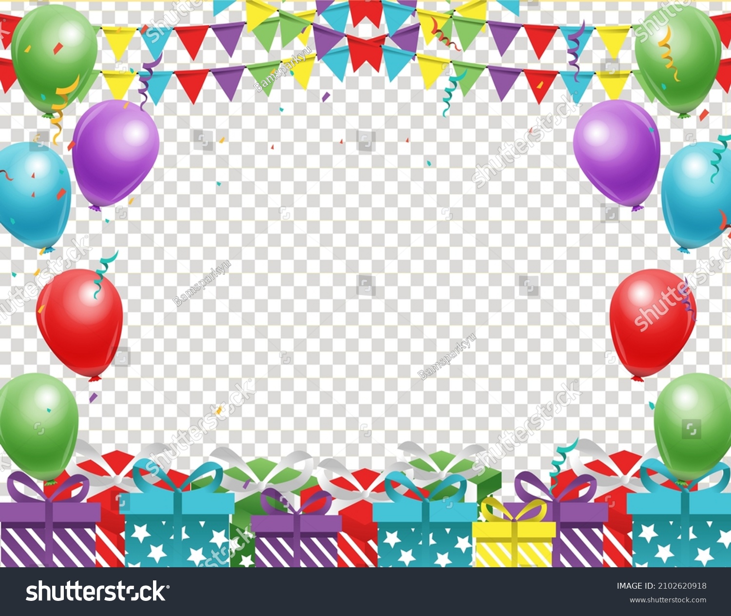 Anniversary Background Happy Birthday Transparent Background Stock ...